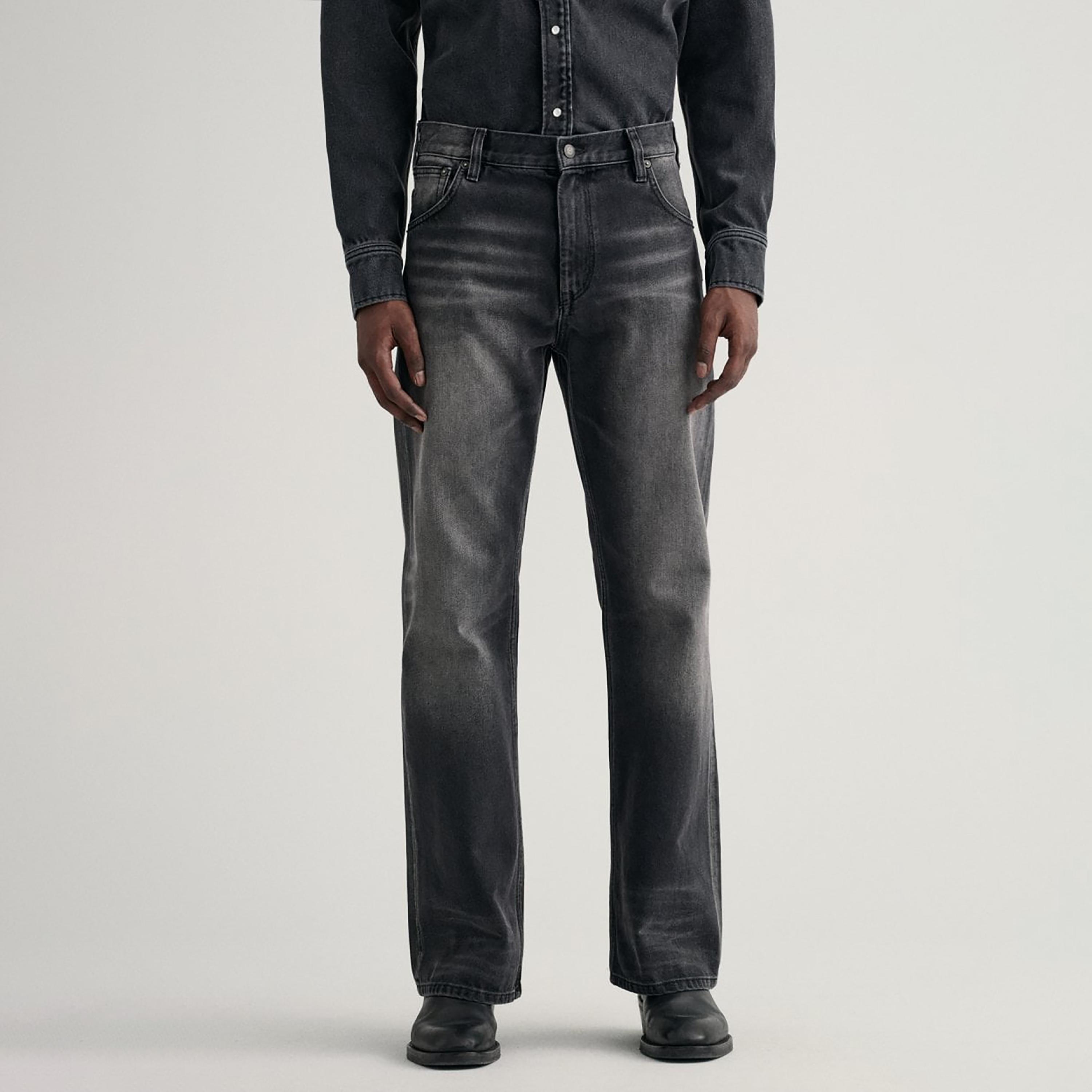 جينز جانت مستقيم صالح متوسط الارتفاع مع 5 جيوب-men-clothing-bottoms-jeans-image-1