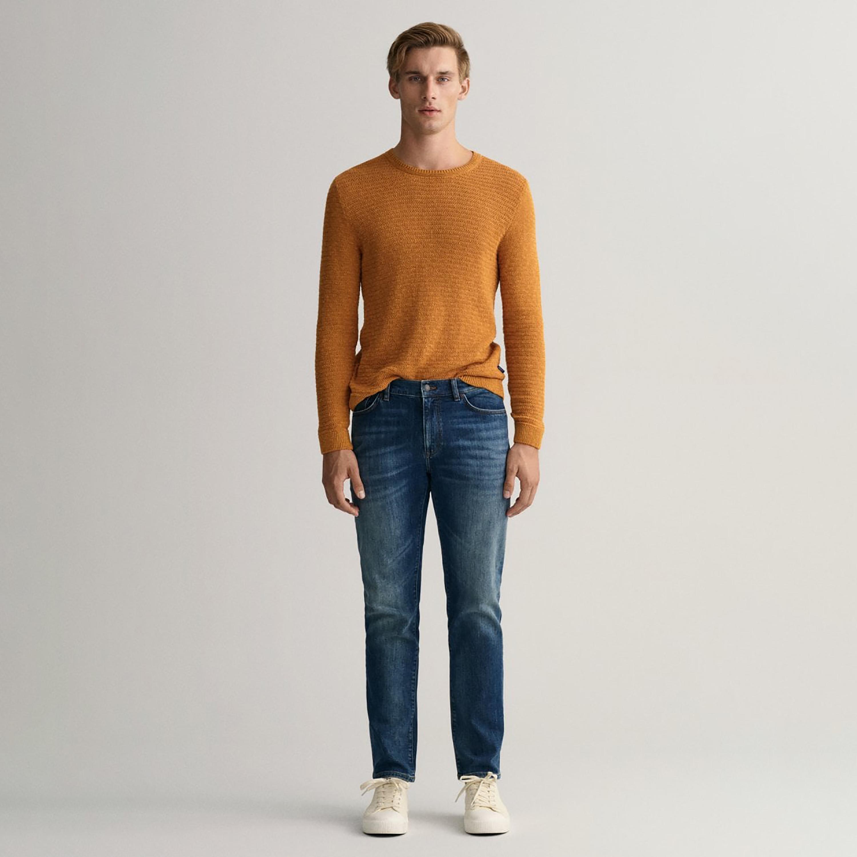 Gant Straight Fit Mid-Rise Jeans with 5 Pockets-men-clothing-bottoms-jeans-image-2