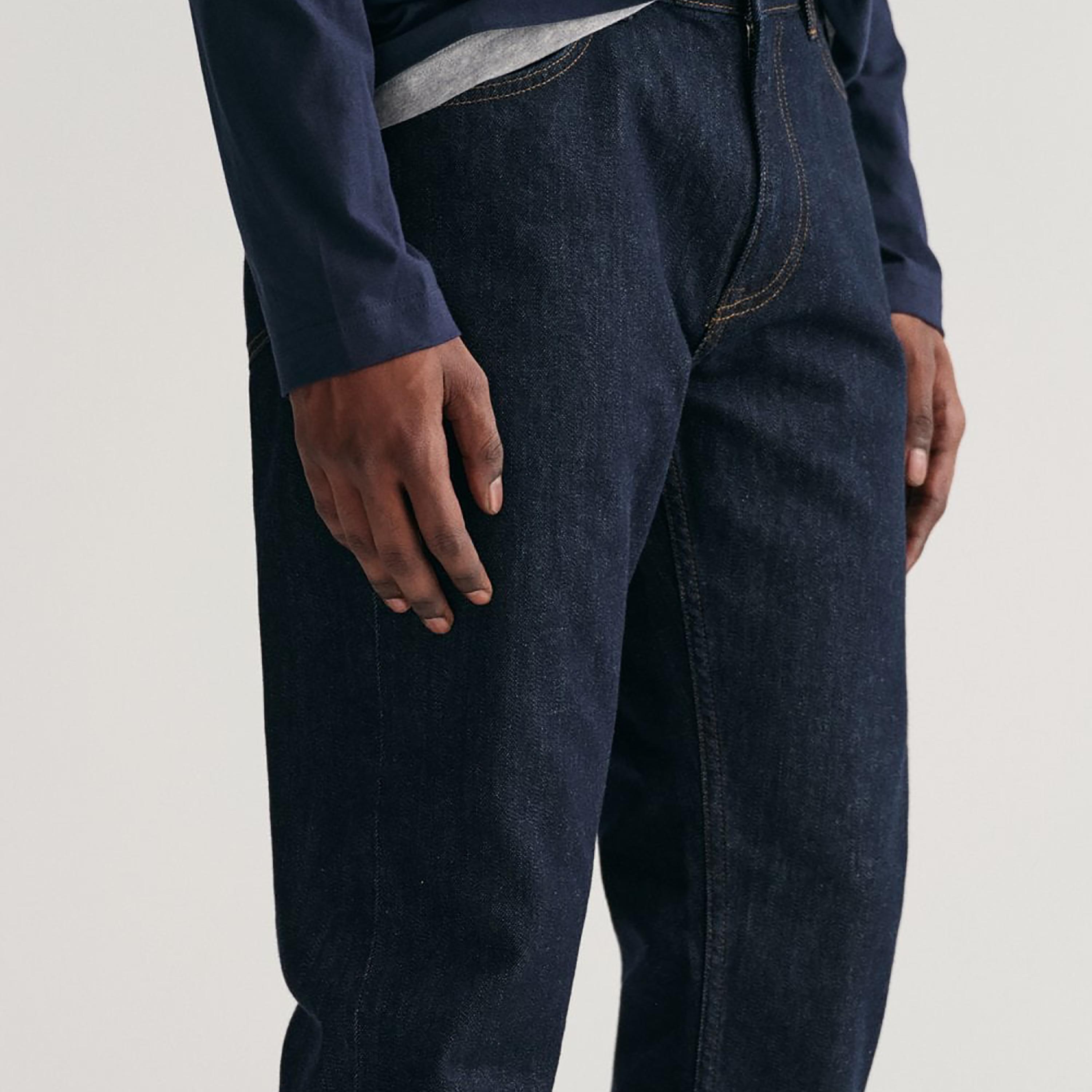 جينز جانت مستقيم صالح متوسط الارتفاع مع 5 جيوب-men-clothing-bottoms-jeans-image-3