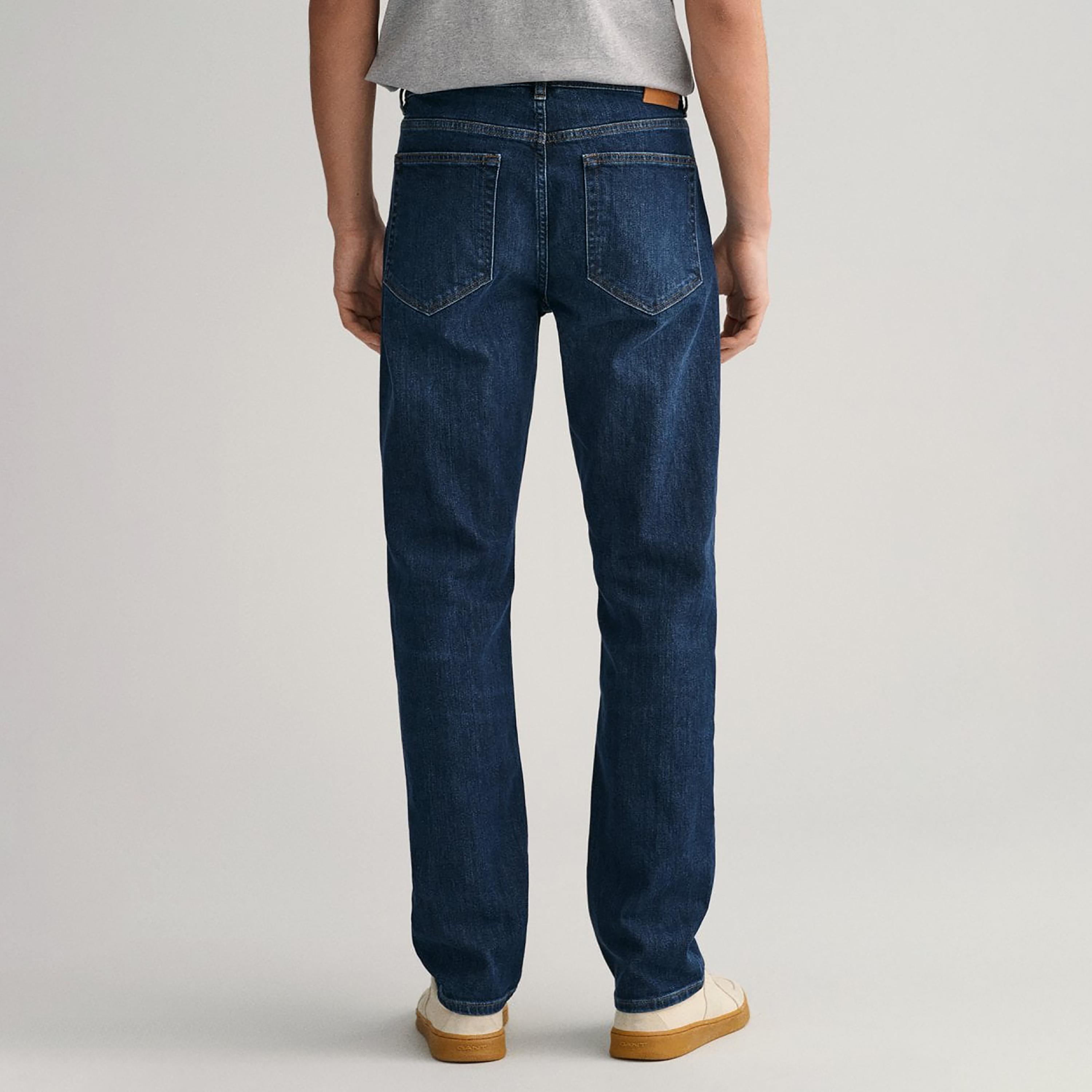 Gant Straight Fit Mid-Rise Jeans with 5 Pockets-men-clothing-bottoms-jeans-image-4
