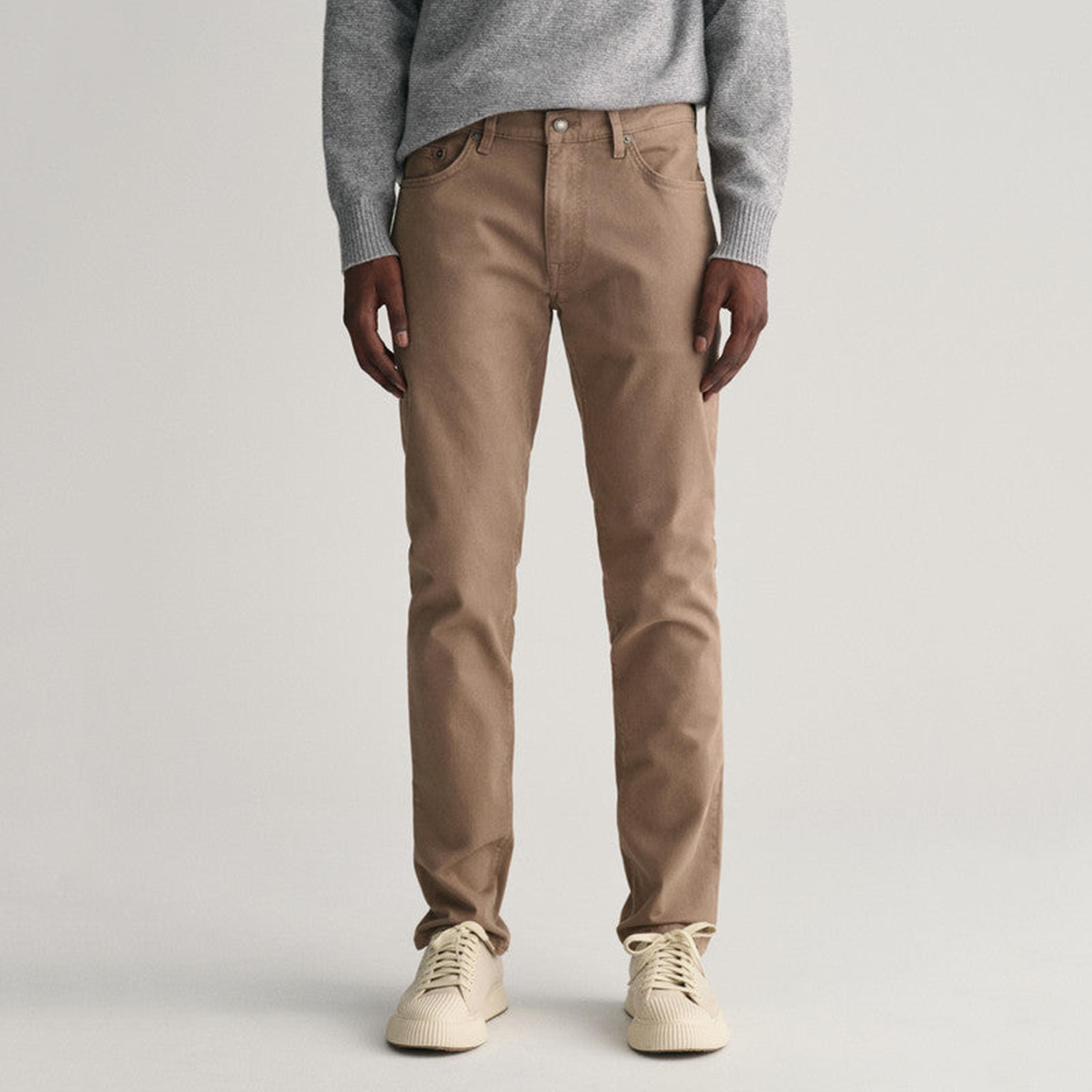 Gant Slim Fit Plain Mid-Rise Men's Jeans-men-clothing-bottoms-jeans-image-1
