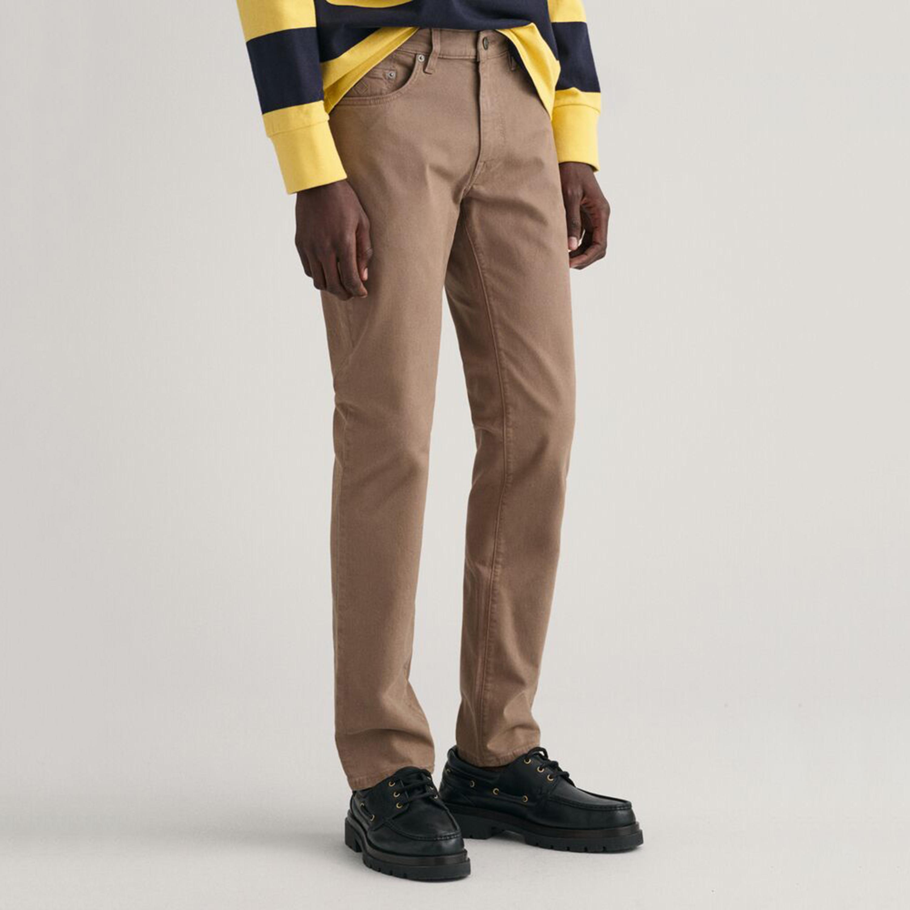 Gant Slim Fit Plain Mid-Rise Men's Jeans-men-clothing-bottoms-jeans-image-2