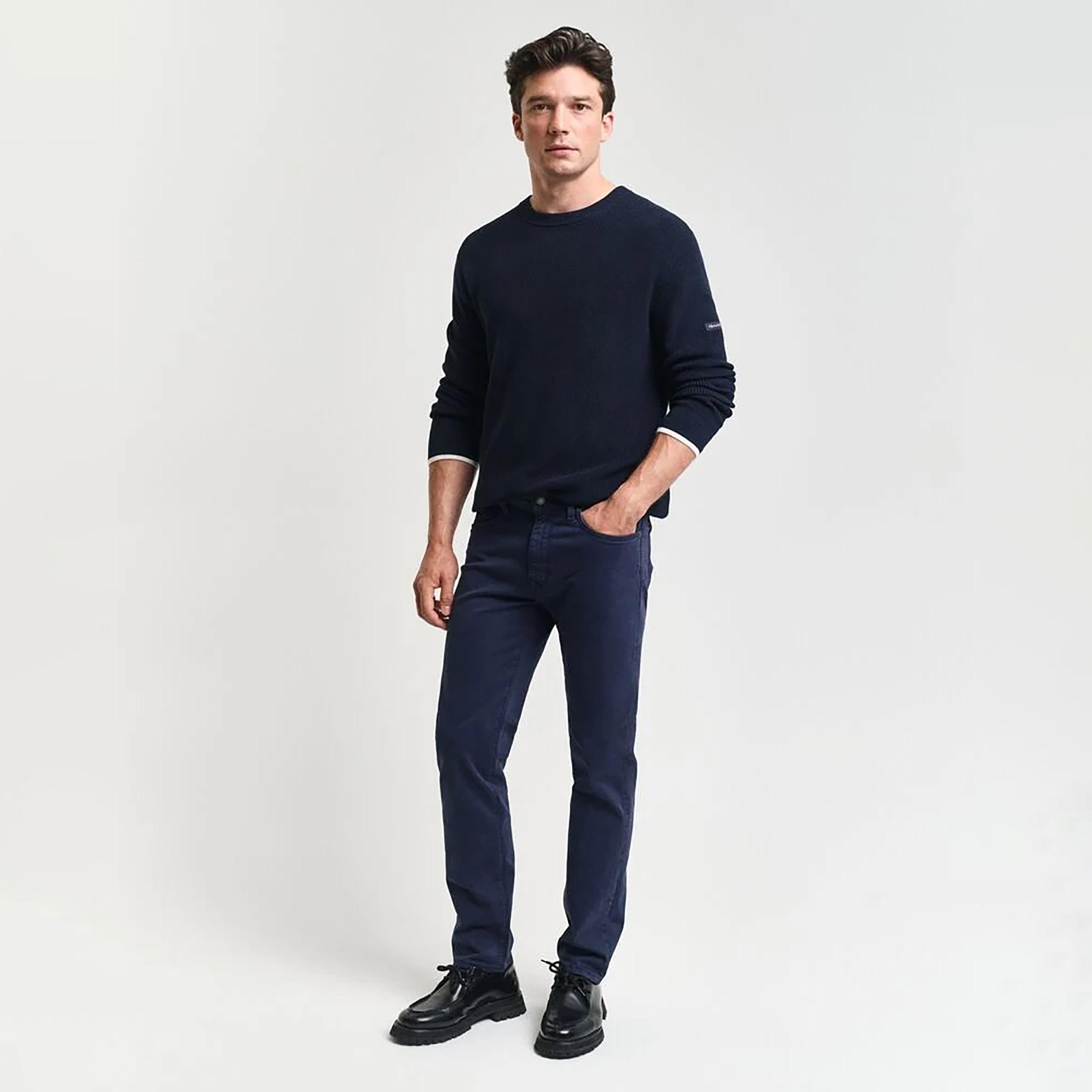 Gant Regular Fit Plain Mid-Rise Men's Jeans Inseam 32-men-clothing-jeans-image-2