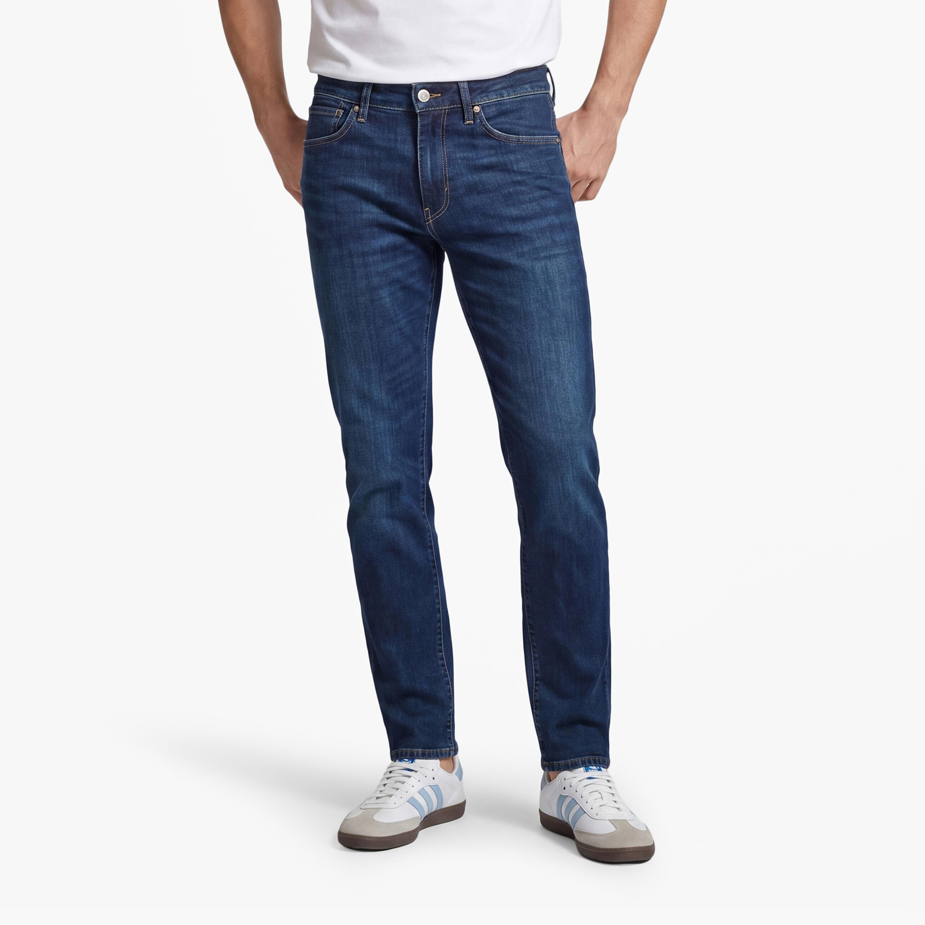 جينز جانت سليم صالح متوسط الارتفاع مع 5 جيوب32الدرزة الداخلية-men-clothing-bottoms-jeans-image-1