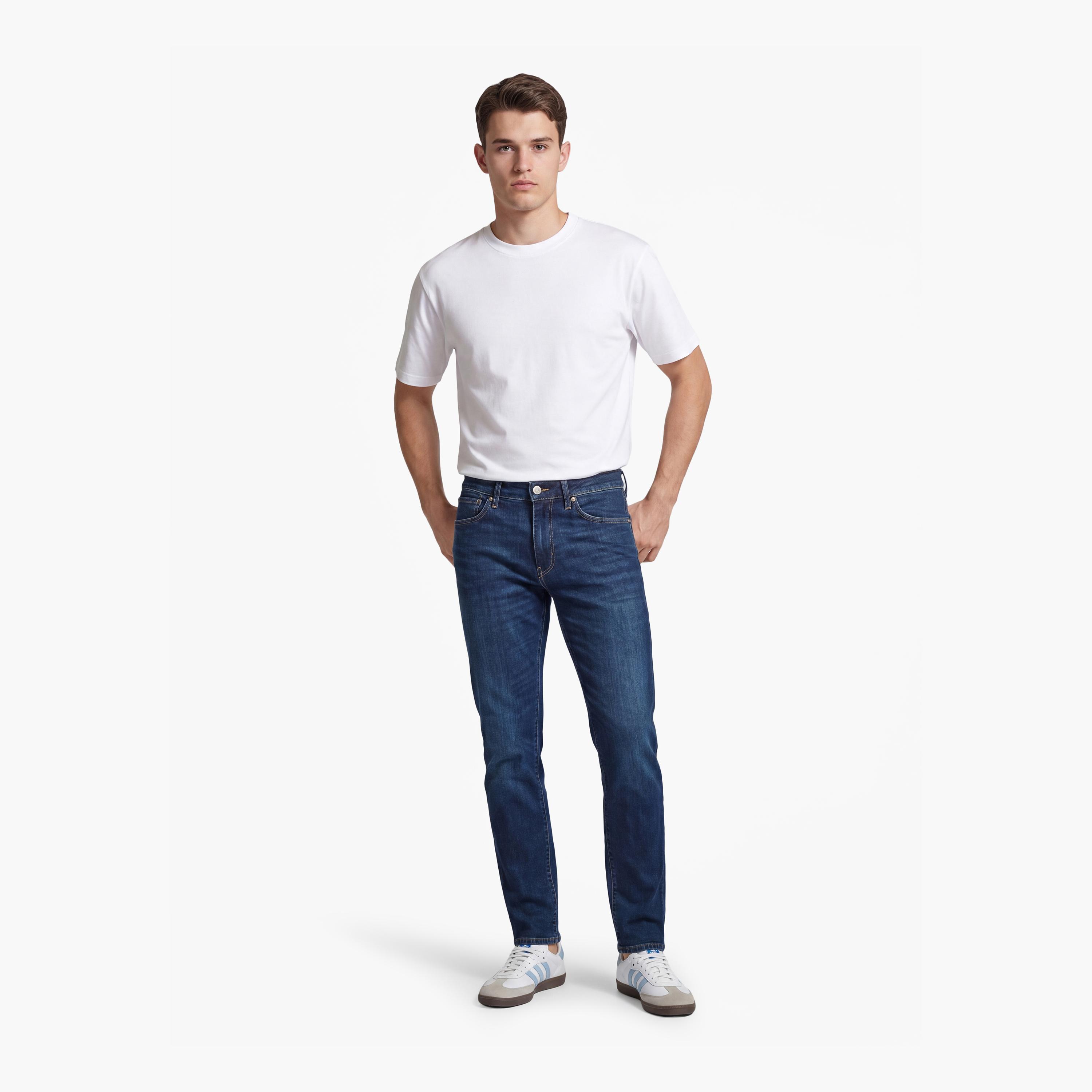 Gant Slim Fit Mid-Rise Jeans with 5 Pockets Inseam 32-men-clothing-bottoms-jeans-image-2