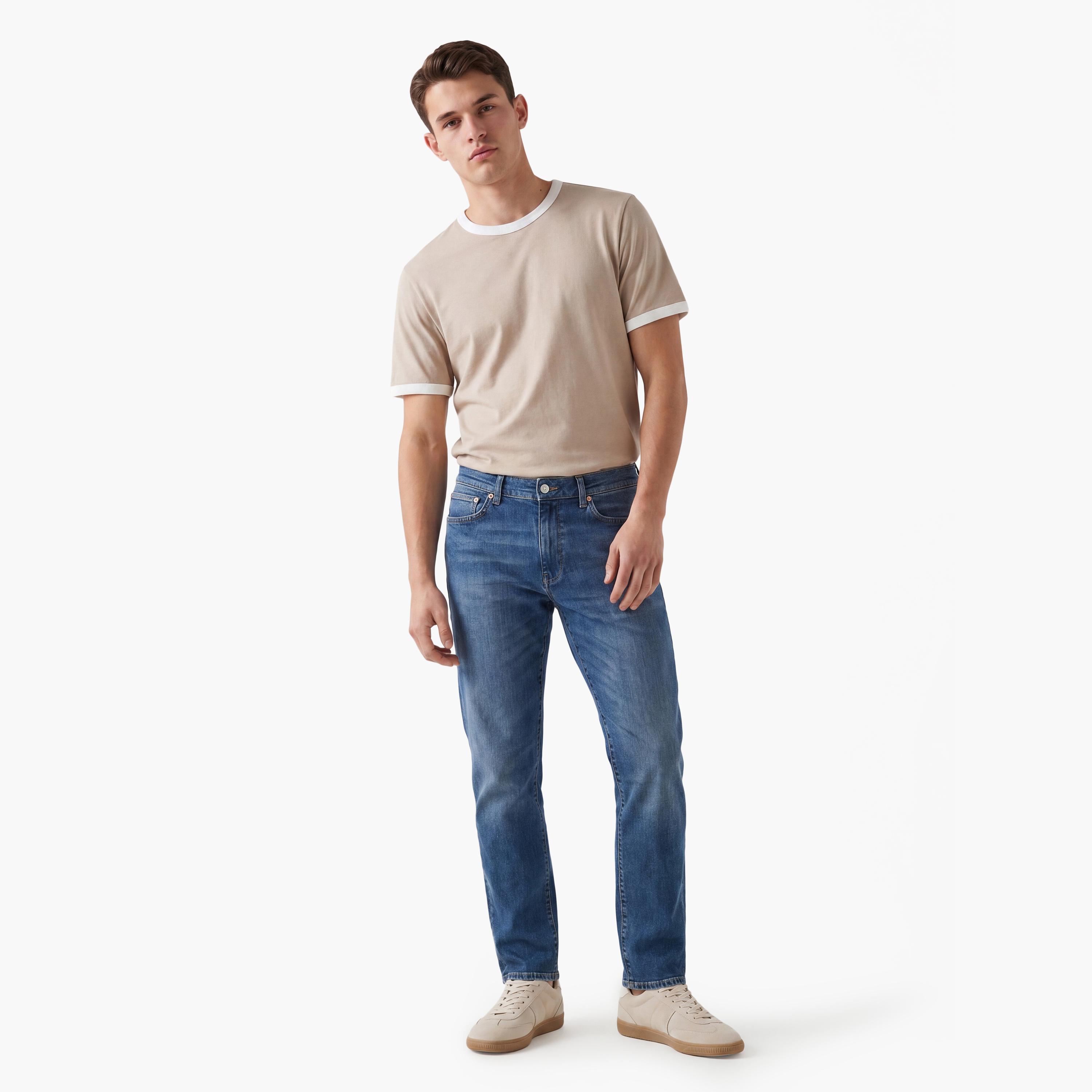 Gant Slim Fit Mid-Rise Jeans with 5 Pockets Inseam 32-men-clothing-bottoms-jeans-image-2