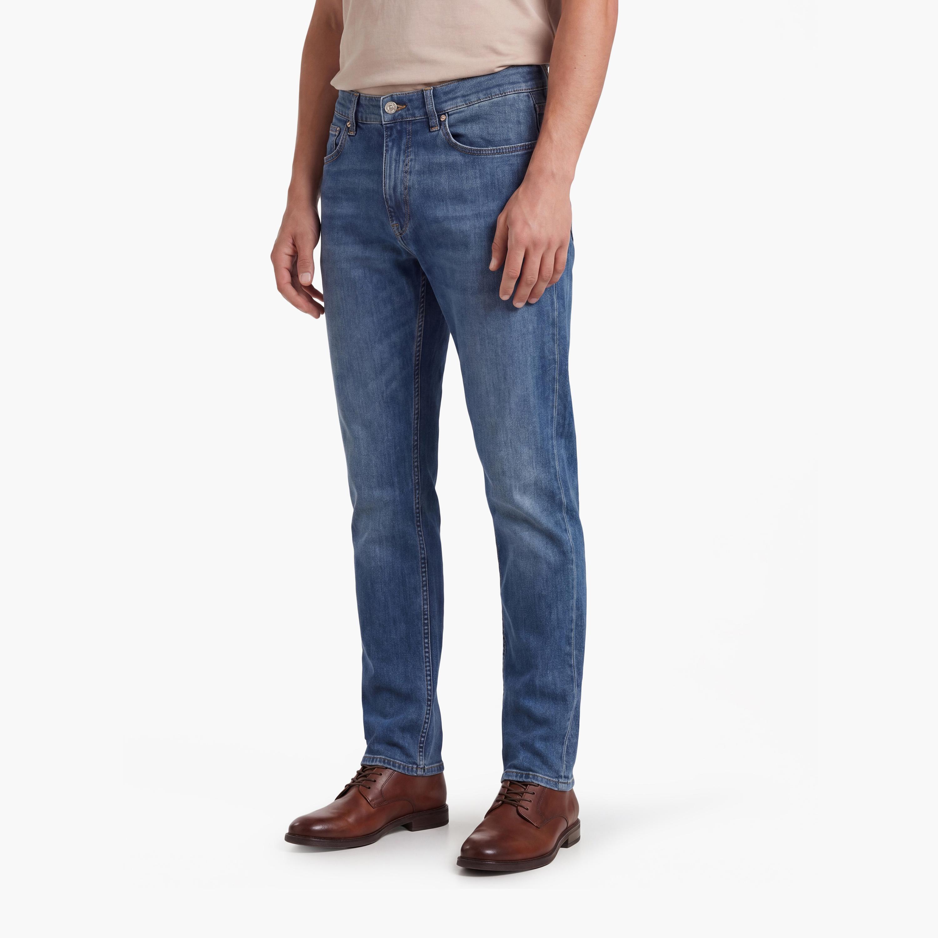 Gant Slim Fit Mid-Rise Jeans with 5 Pockets Inseam 32-men-clothing-bottoms-jeans-image-3