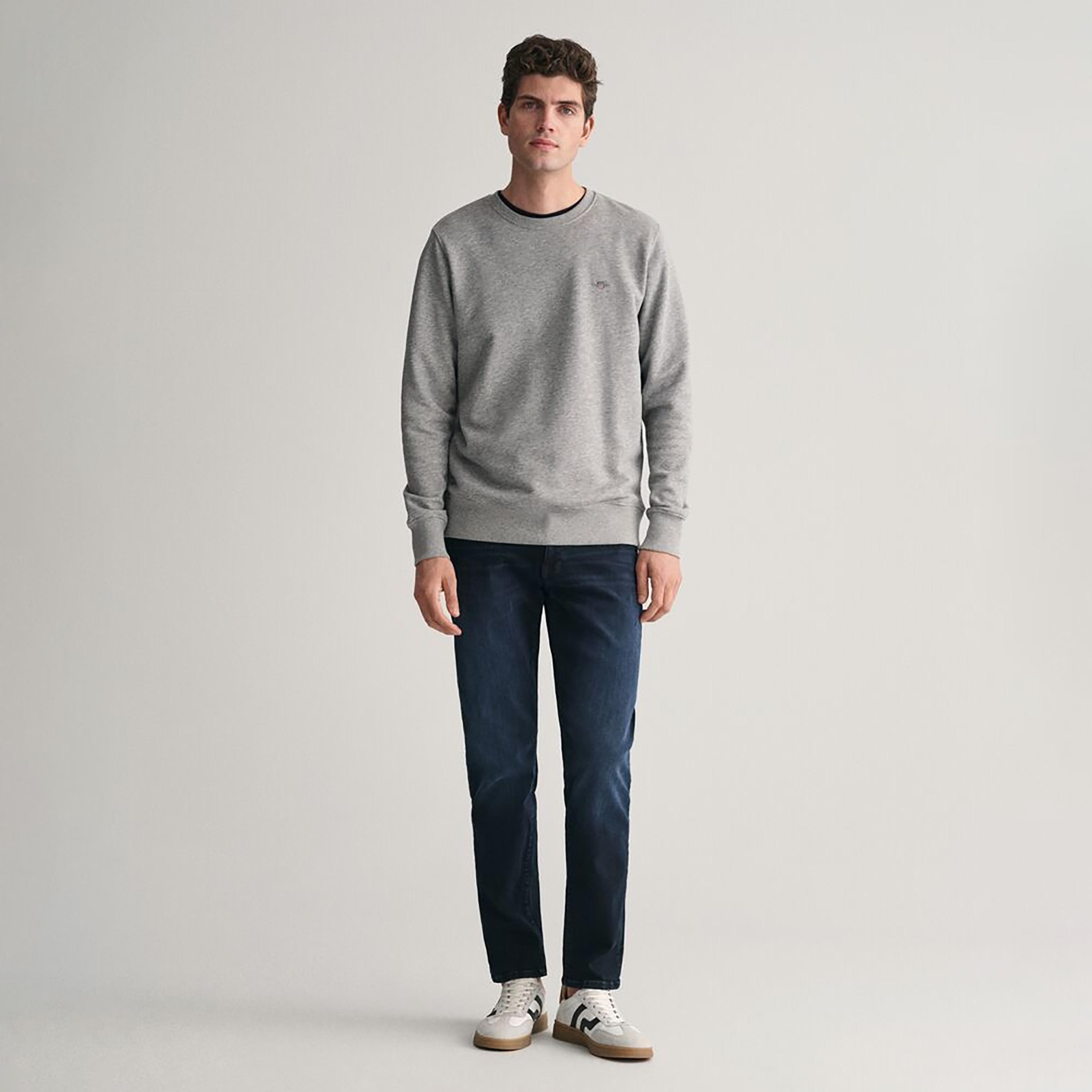 Gant Extra Slim Fit Washed 5 Pocket Mid Rise Men's Jeans Inseam 32-men-clothing-bottoms-jeans-image-2