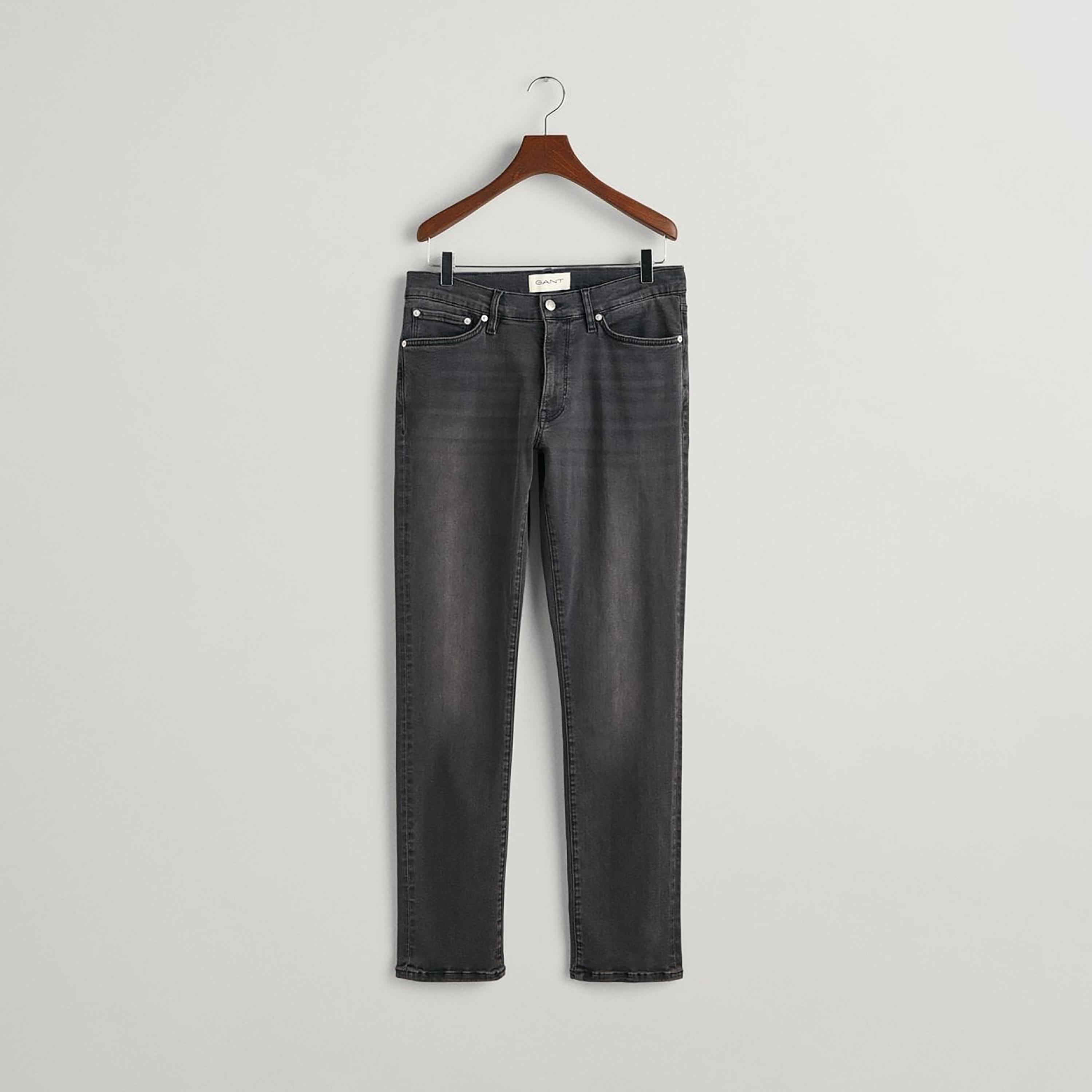 Gant Slim Fit Mid-Rise Jeans with 5 Pockets Inseam 32-men-clothing-bottoms-jeans-image-1