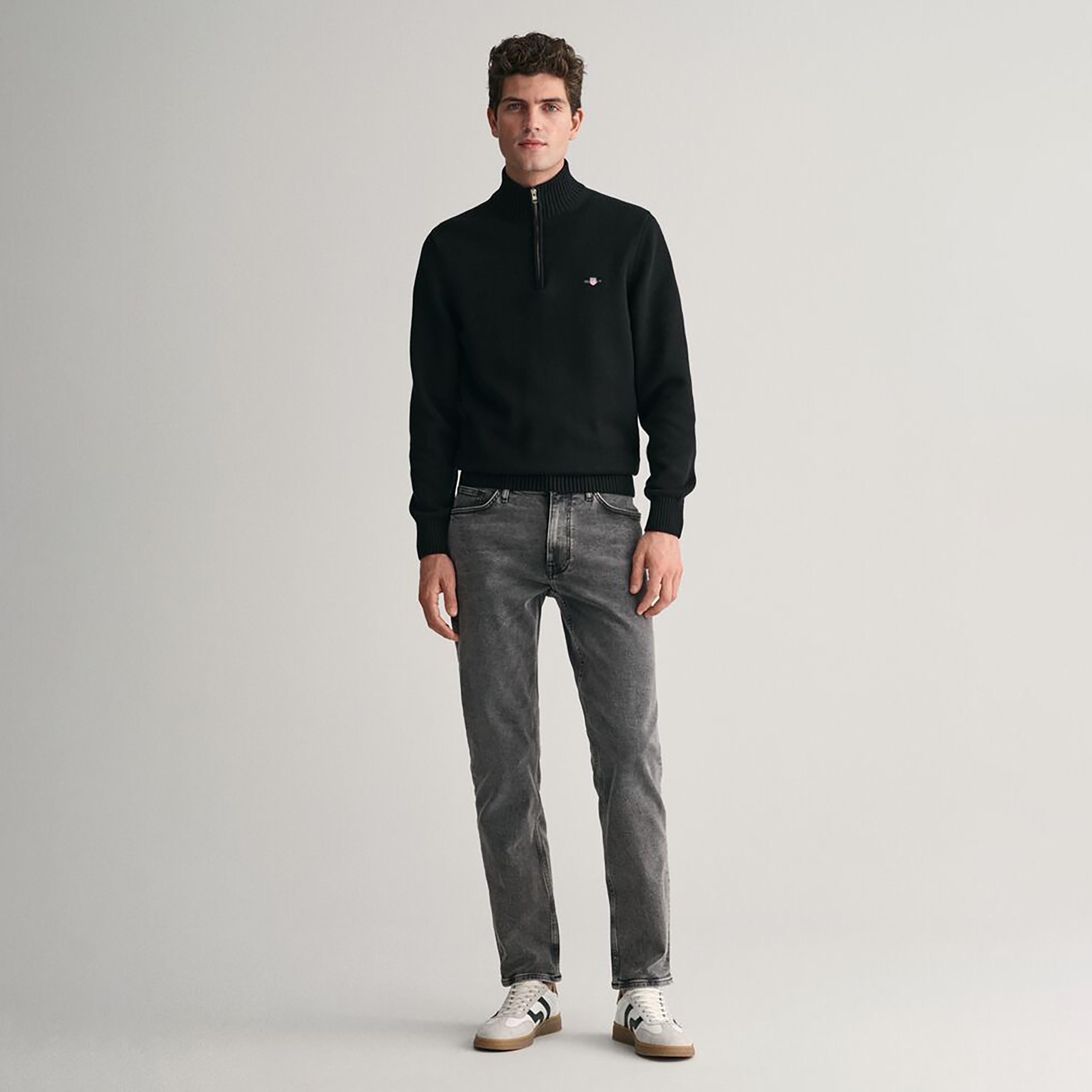 Gant Slim Fit 5 Pockets Washed Mid-Rise Men Jeans-men-clothing-bottoms-jeans-image-2