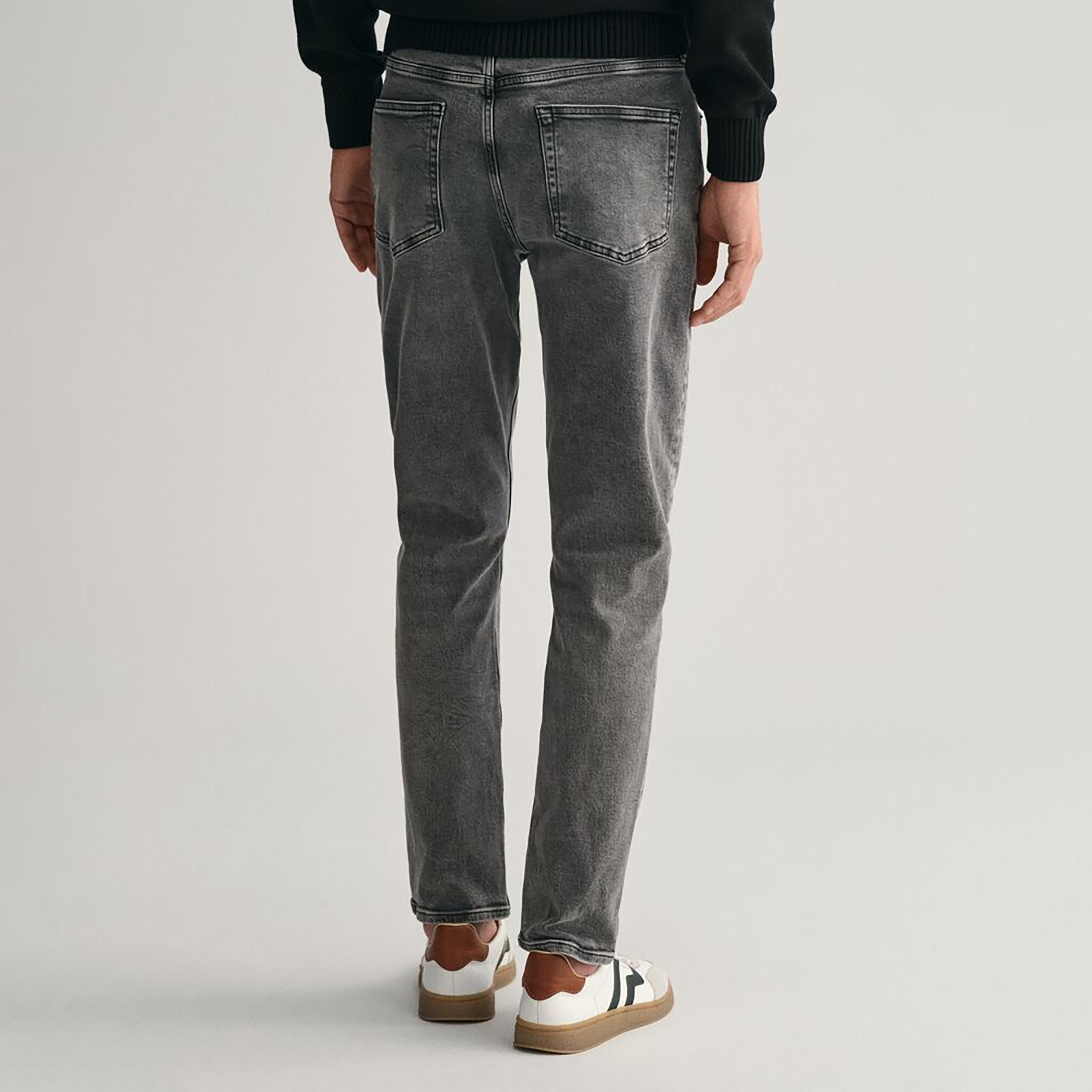 Gant Slim Fit 5 Pockets Washed Mid-Rise Men Jeans-men-clothing-bottoms-jeans-image-3