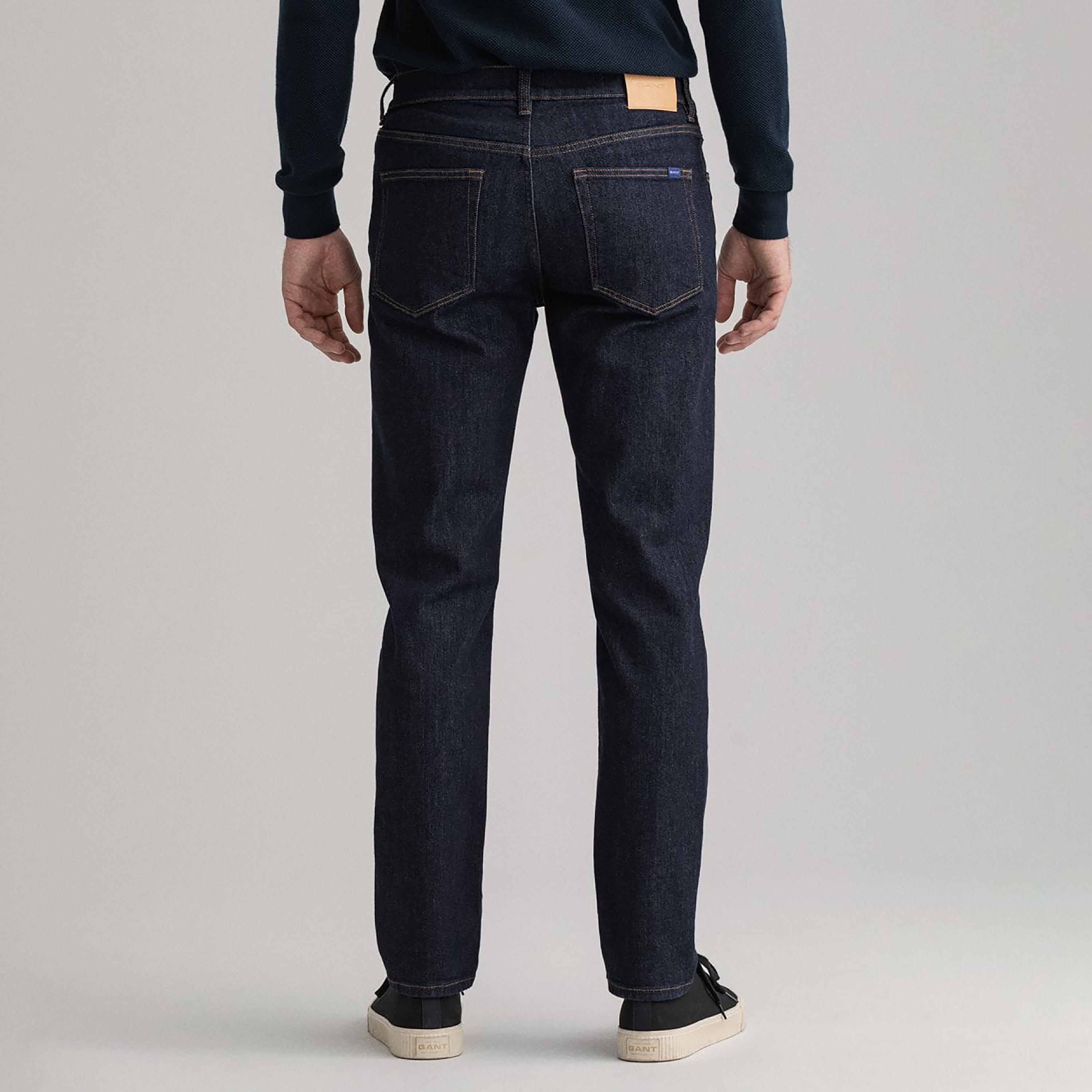 Gant Straight Fit Mid-Rise Jeans with 5 Pockets-men-clothing-bottoms-jeans-image-3