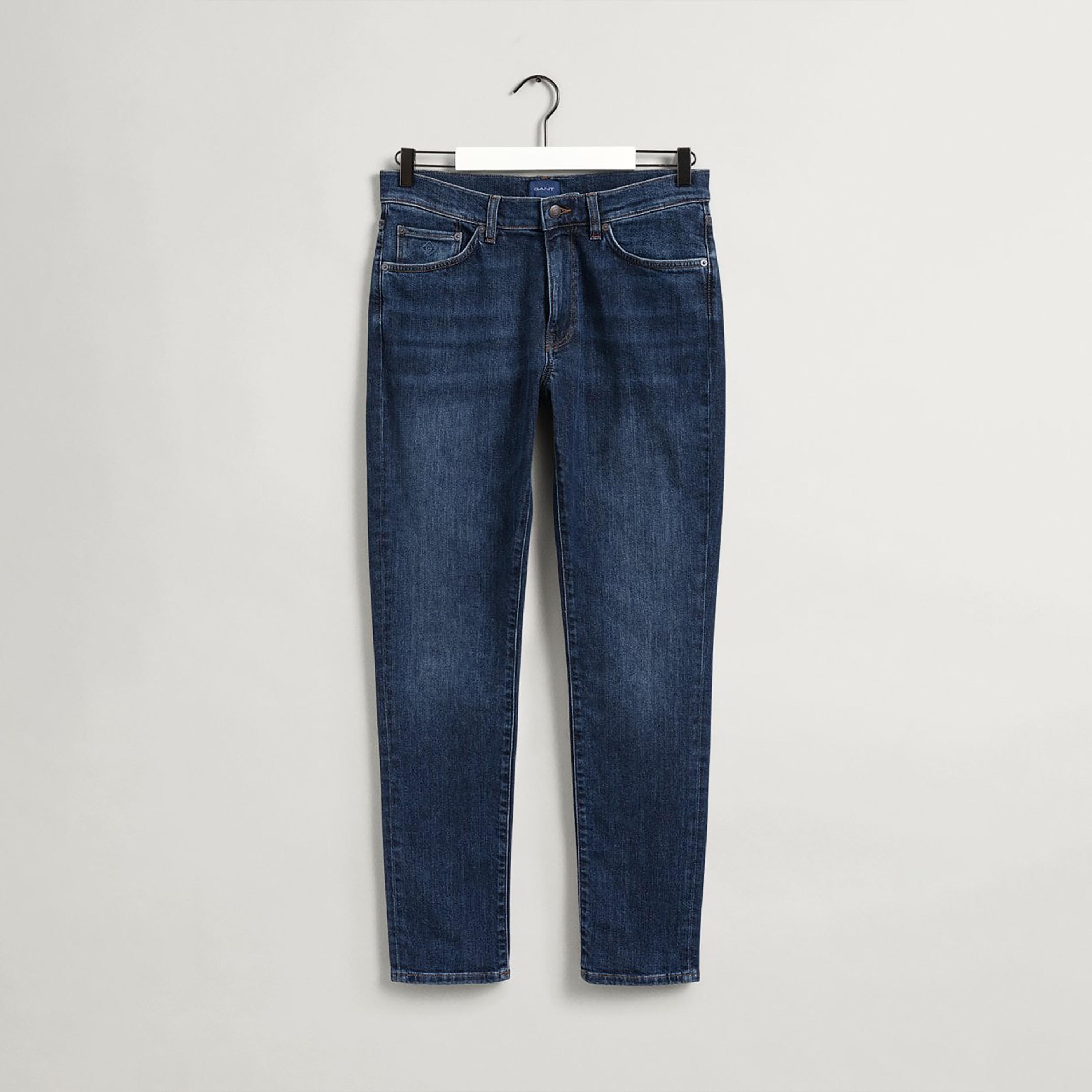 Gant Straight Fit Mid-Rise Jeans with 5 Pockets-men-clothing-bottoms-jeans-image-4