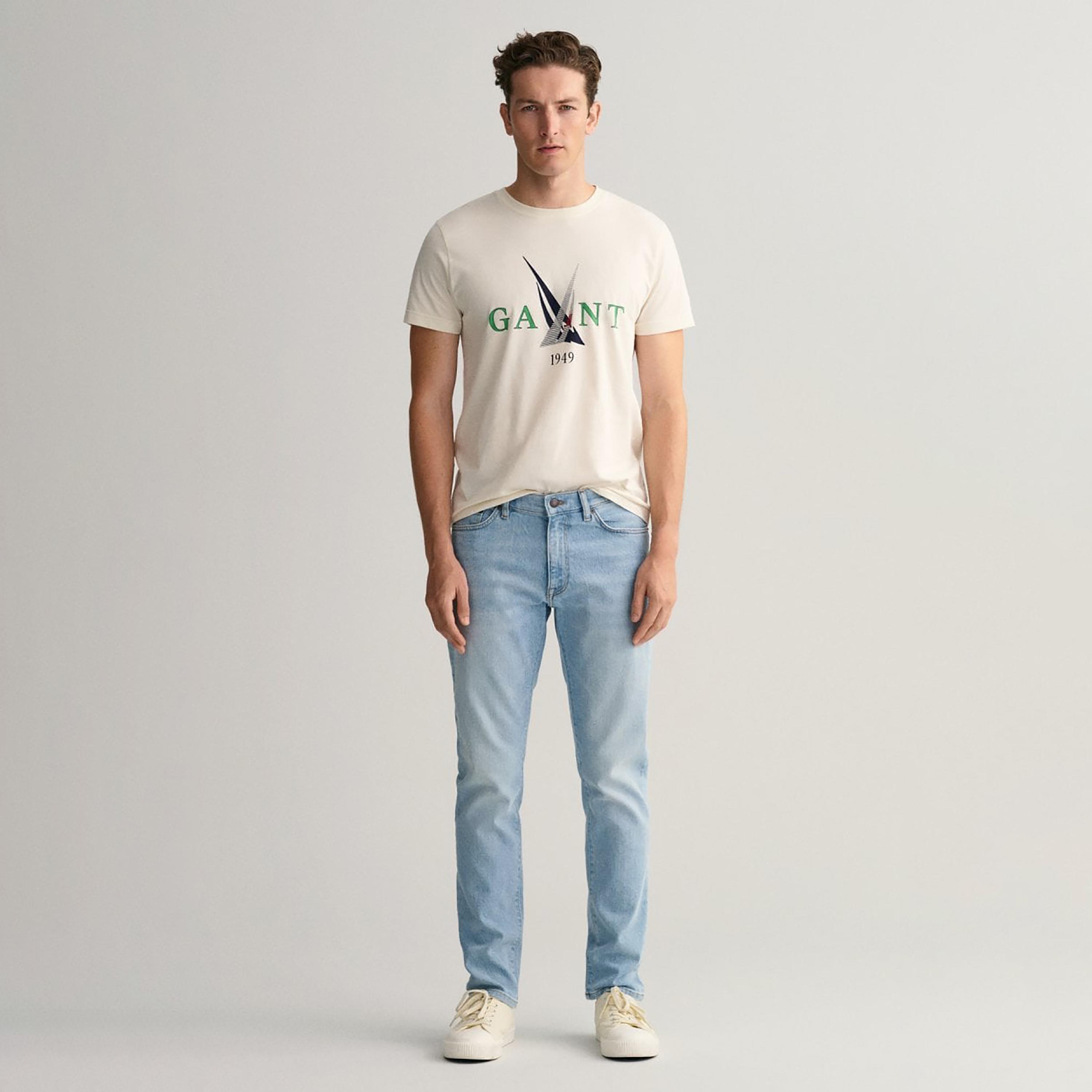 Gant Straight Fit Mid-Rise Jeans with 5 Pockets-men-clothing-bottoms-jeans-image-2
