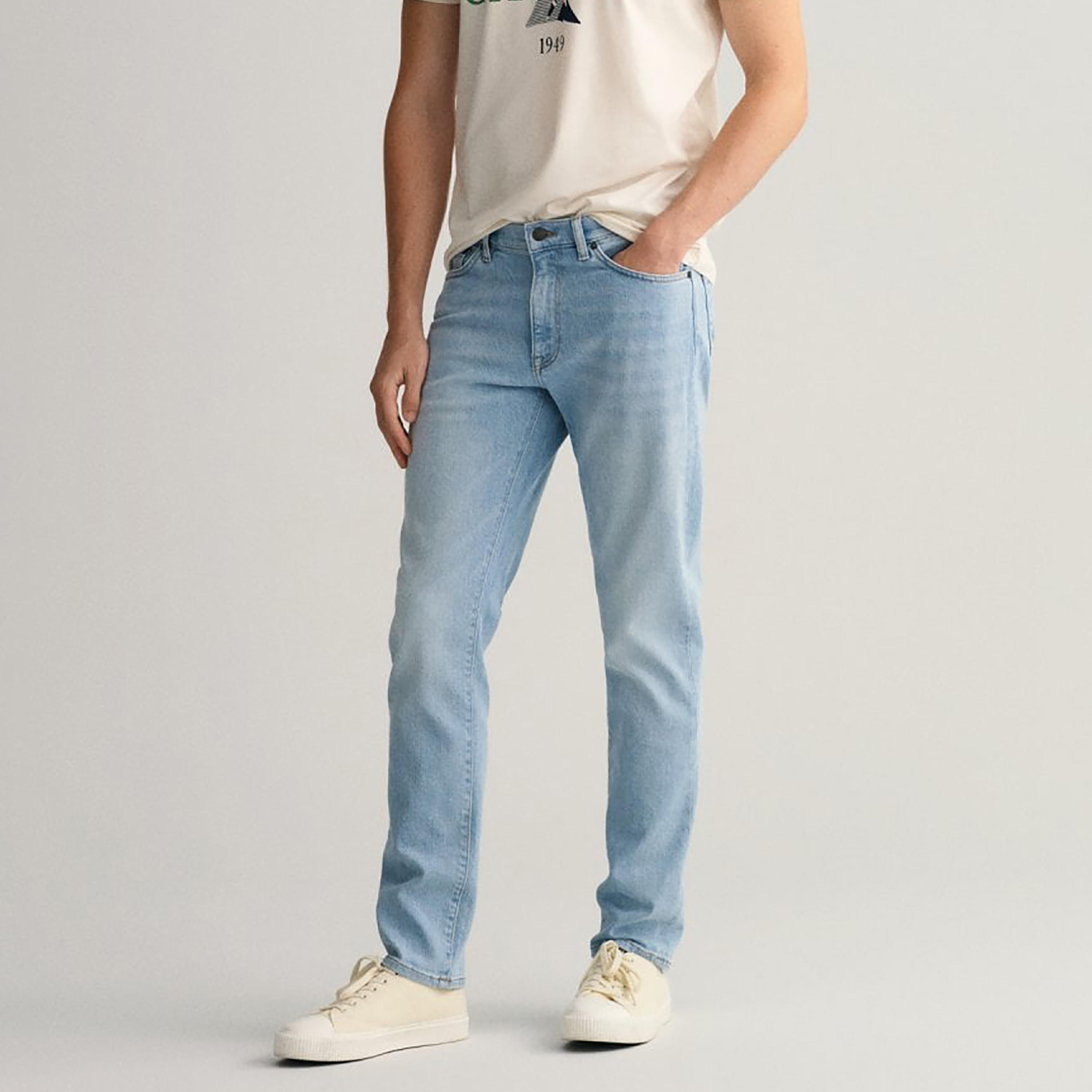 جينز جانت مستقيم صالح متوسط الارتفاع مع 5 جيوب-men-clothing-bottoms-jeans-image-3