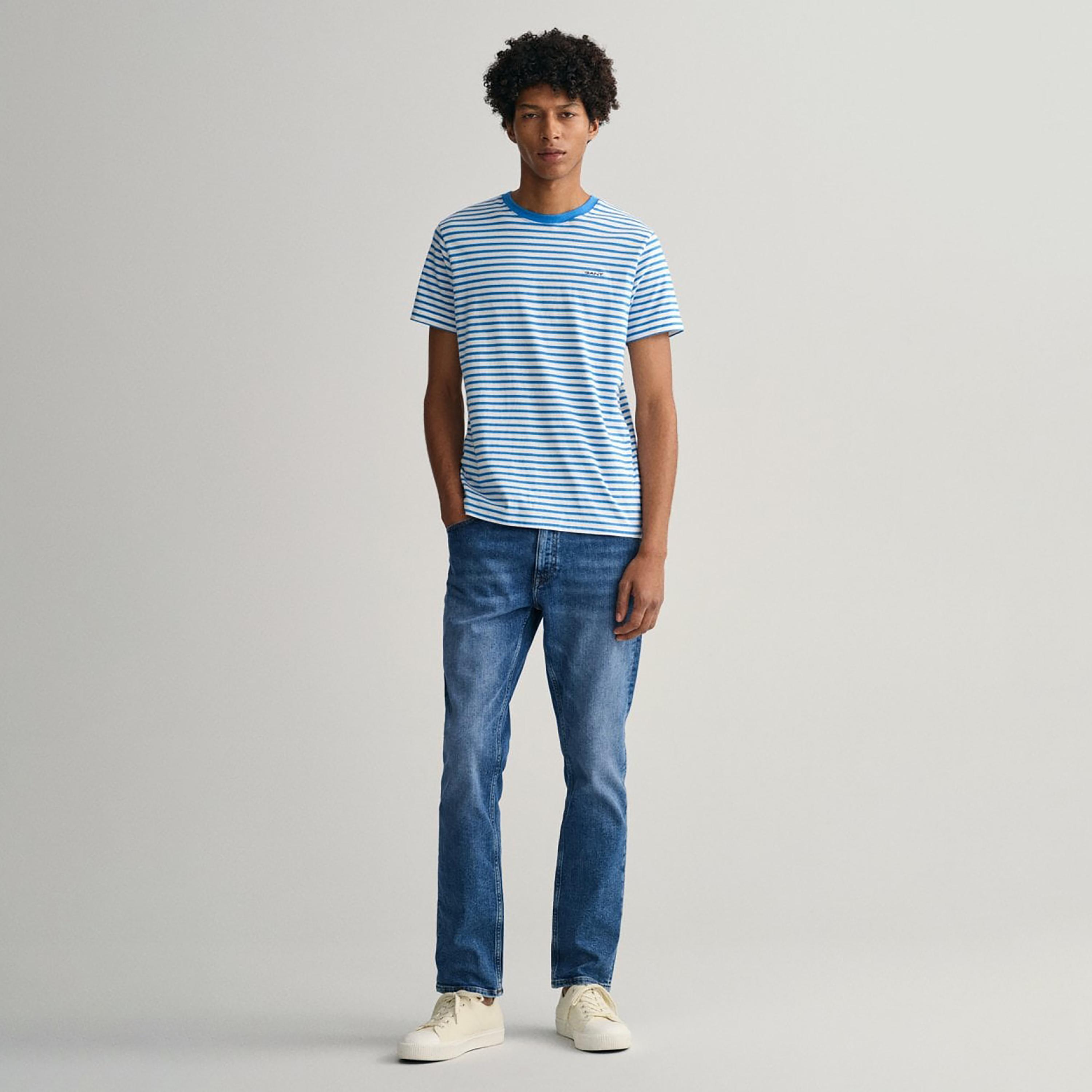 Gant Straight Fit Mid-Rise Jeans with 5 Pockets-men-clothing-bottoms-jeans-image-2