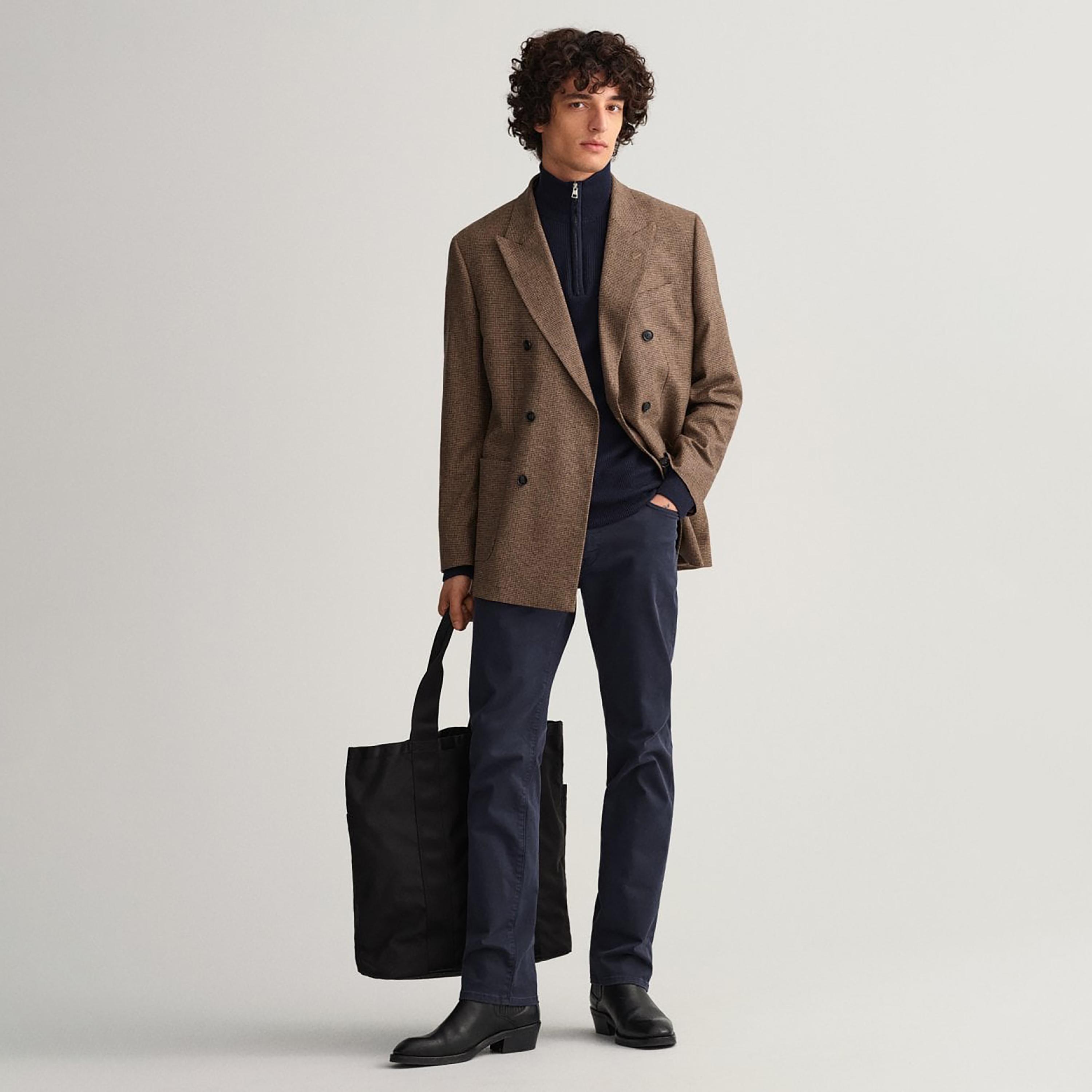 غانت سليم فيت 5 جيوب وجينز رجالي متوسط الارتفاع-men-clothing-bottoms-jeans-image-2