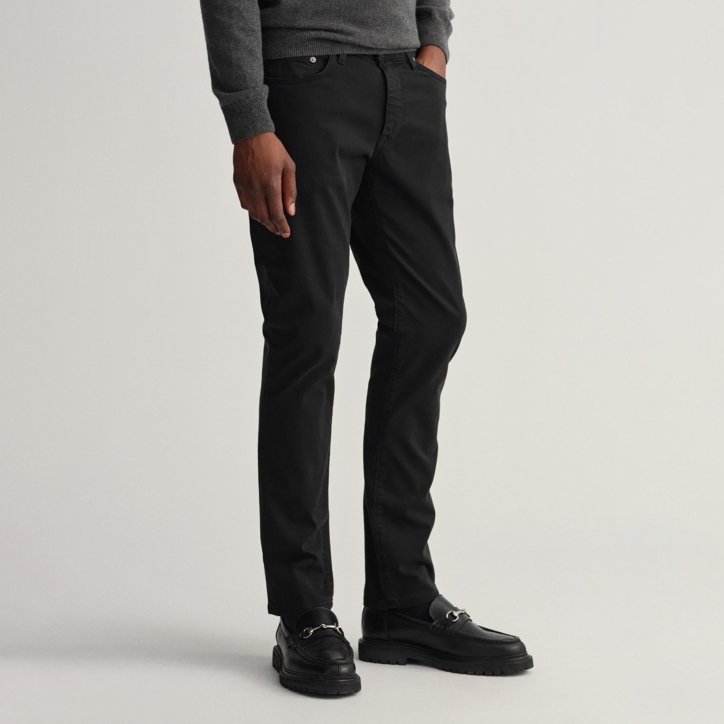 Gant Straight Fit Mid-Rise Jeans with 5 Pockets-men-clothing-bottoms-jeans-image-1