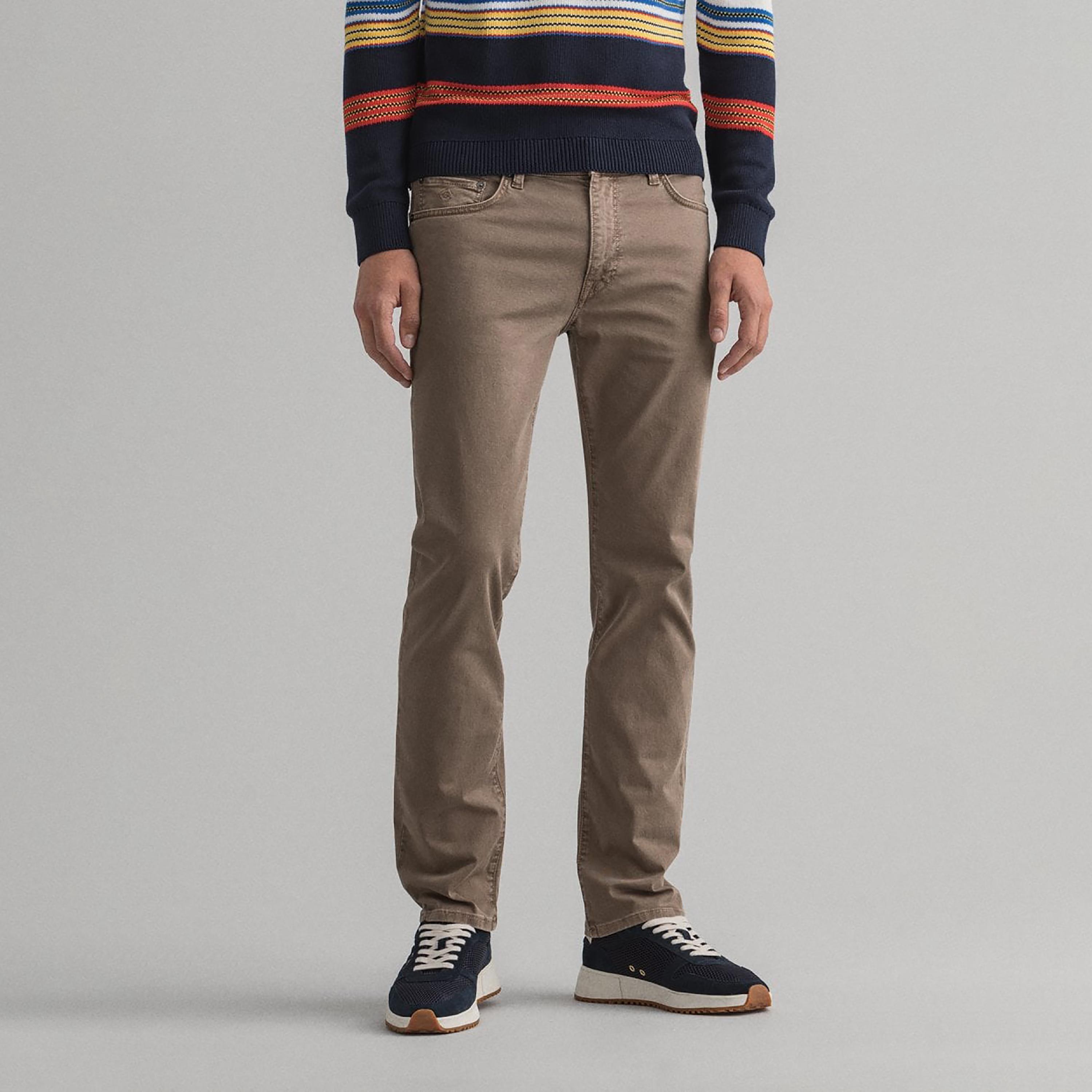 جينز جانت مستقيم صالح متوسط الارتفاع مع 5 جيوب-men-clothing-bottoms-jeans-image-1