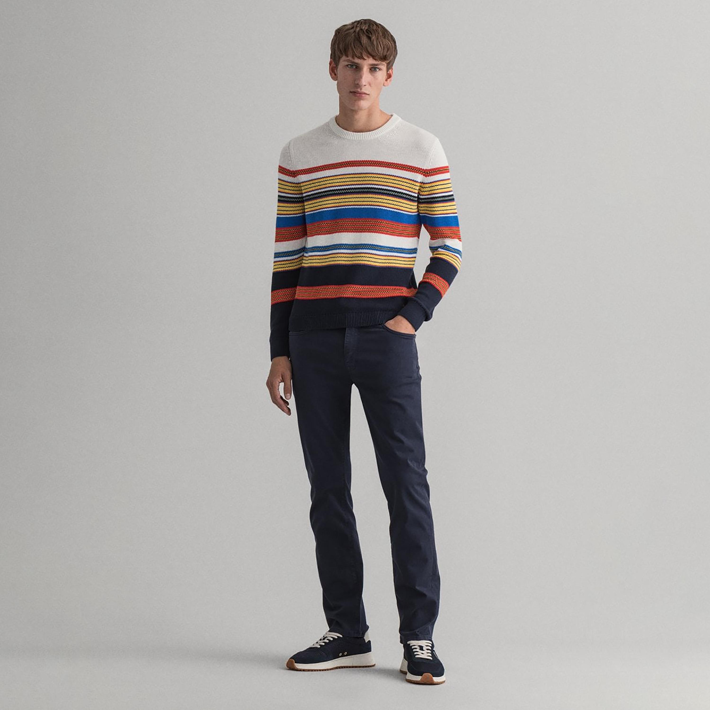 Gant Straight Fit Mid-Rise Jeans with 5 Pockets-men-clothing-bottoms-jeans-image-2