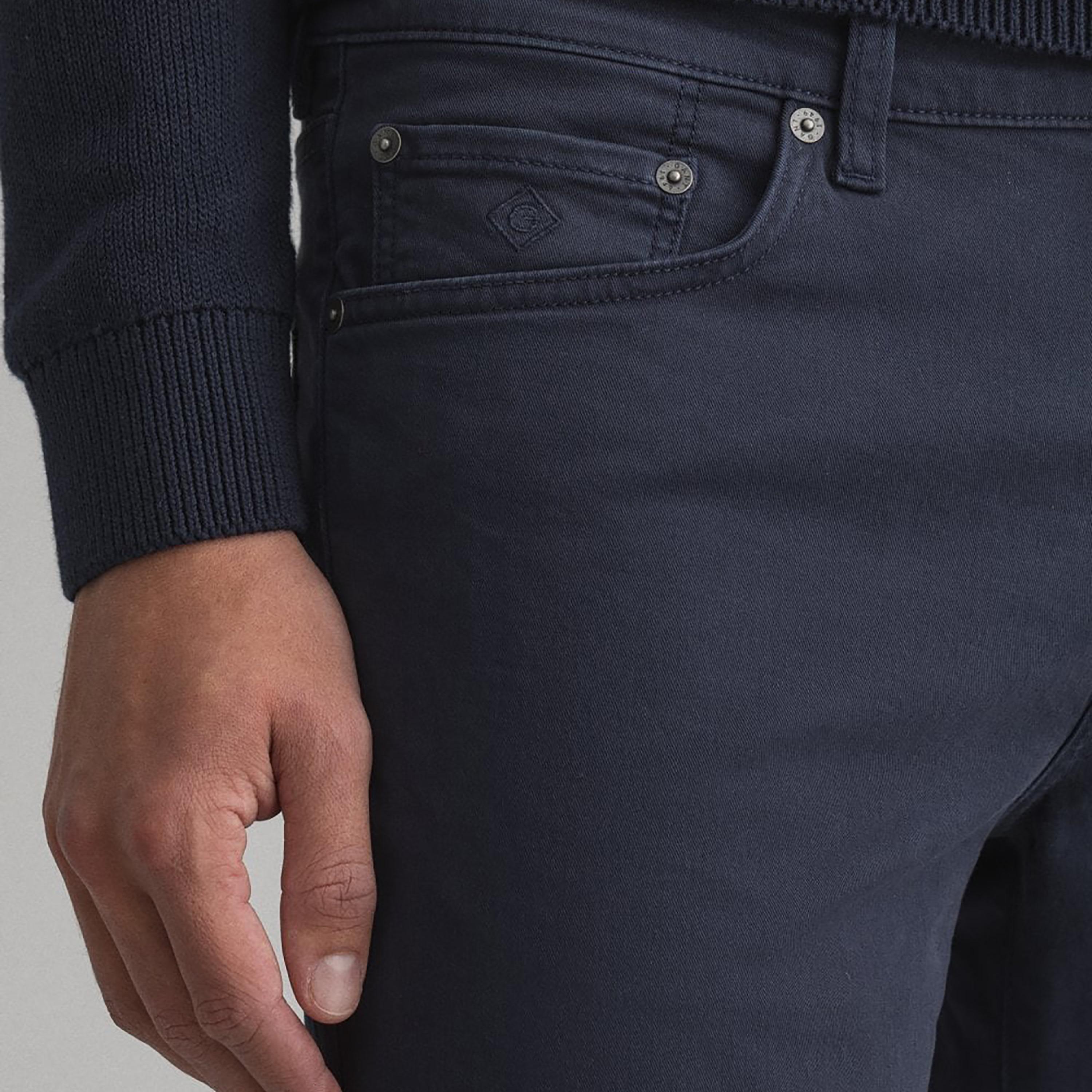 Gant Straight Fit Mid-Rise Jeans with 5 Pockets-men-clothing-bottoms-jeans-image-3