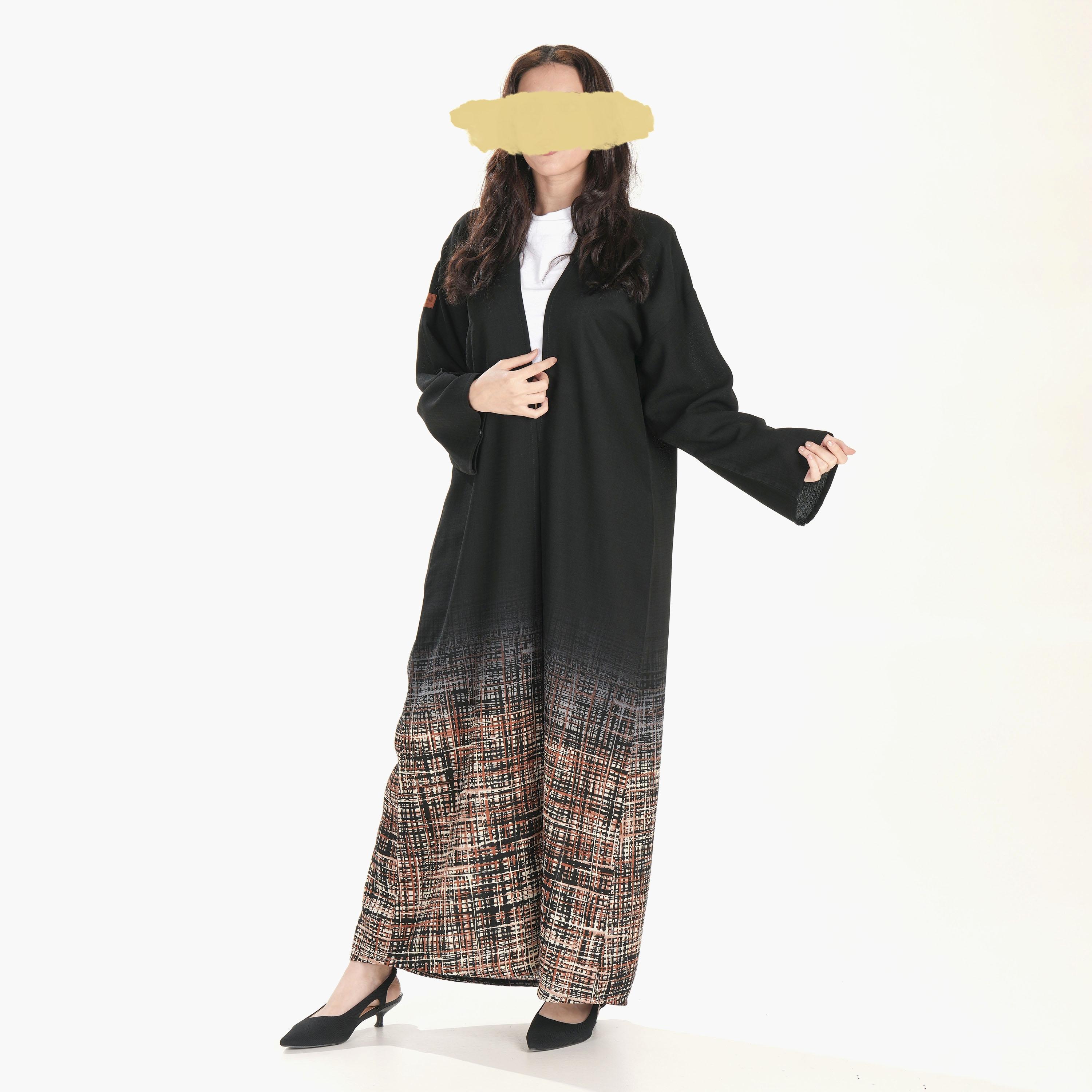 Ramshaa Printed Abaya with Hijab-women-arabicclothing-abayas-image-1