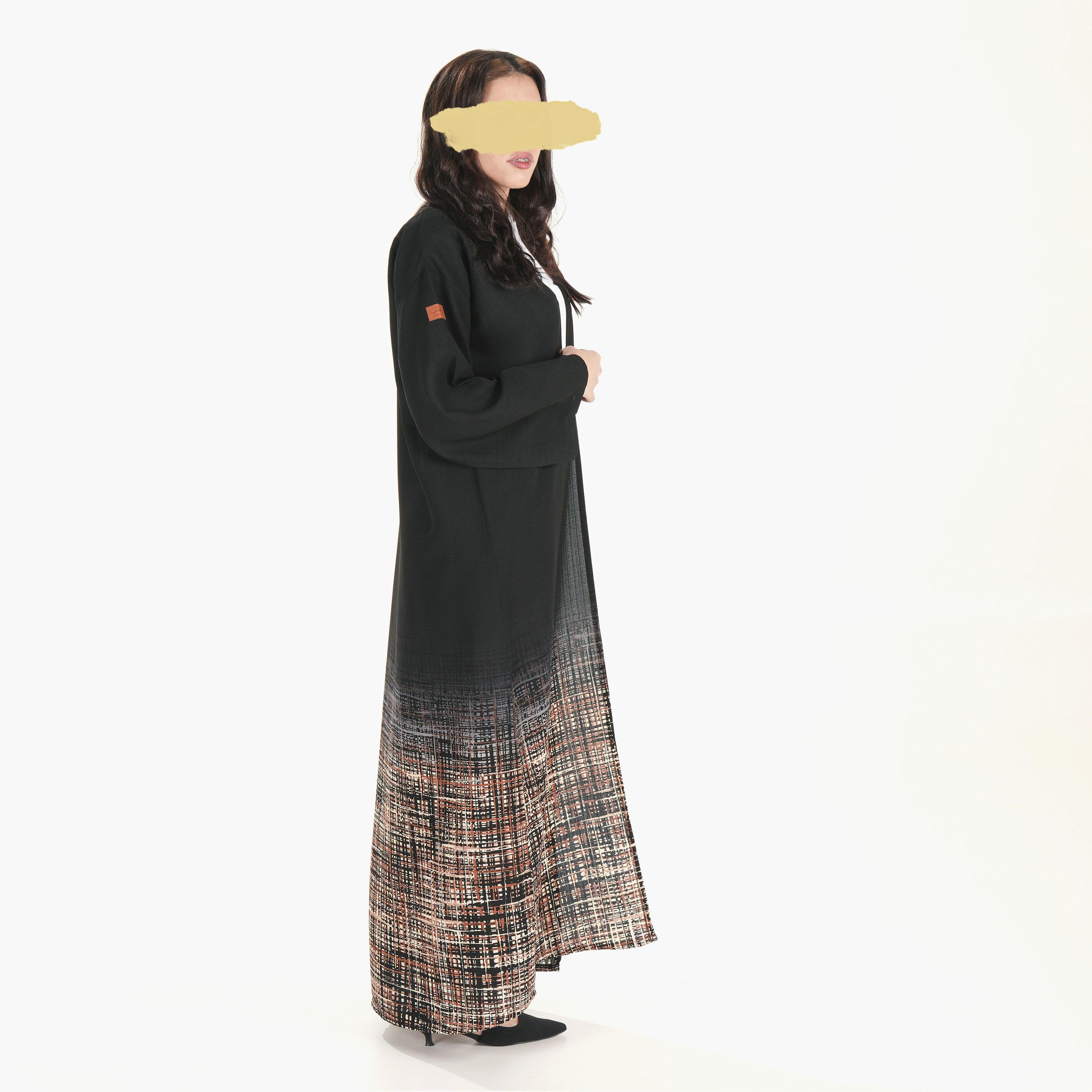 Ramshaa Printed Abaya with Hijab-women-arabicclothing-abayas-image-2