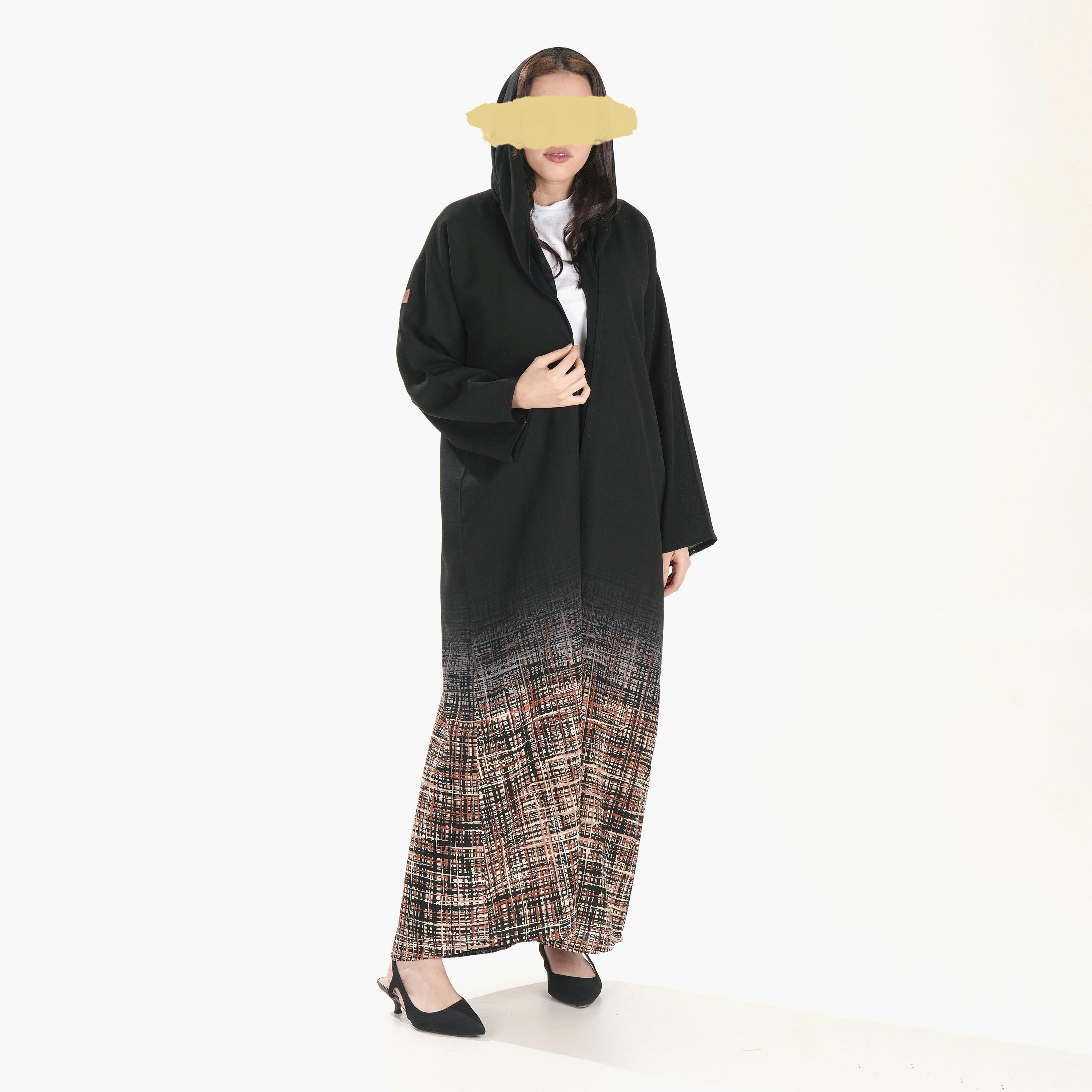 Ramshaa Printed Abaya with Hijab-women-arabicclothing-abayas-image-3