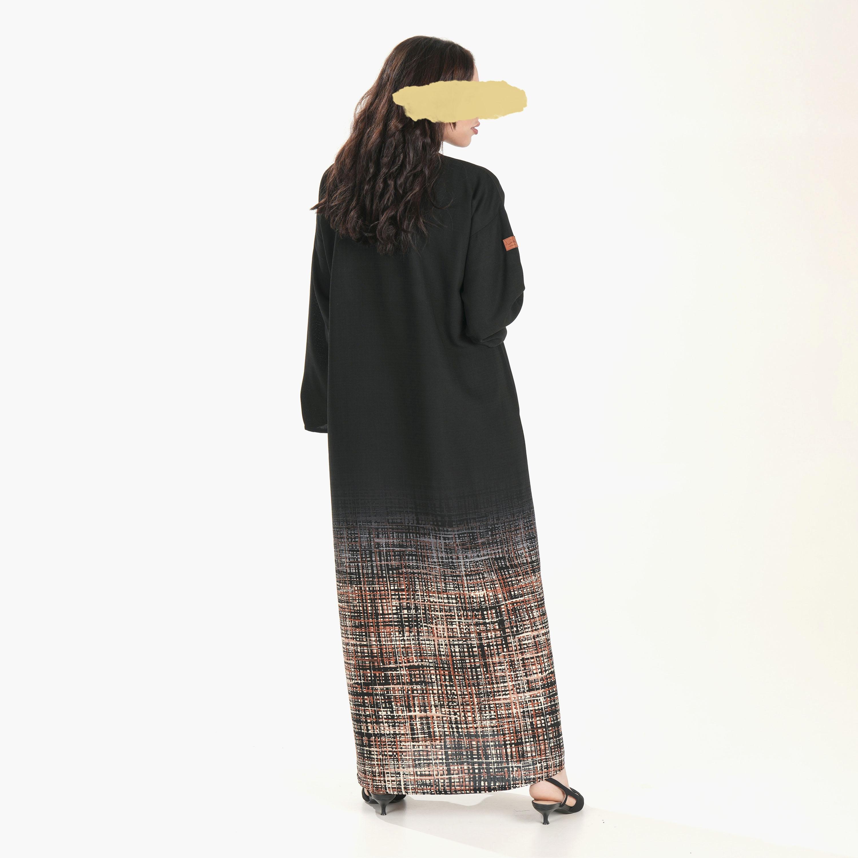 Ramshaa Printed Abaya with Hijab-women-arabicclothing-abayas-image-4