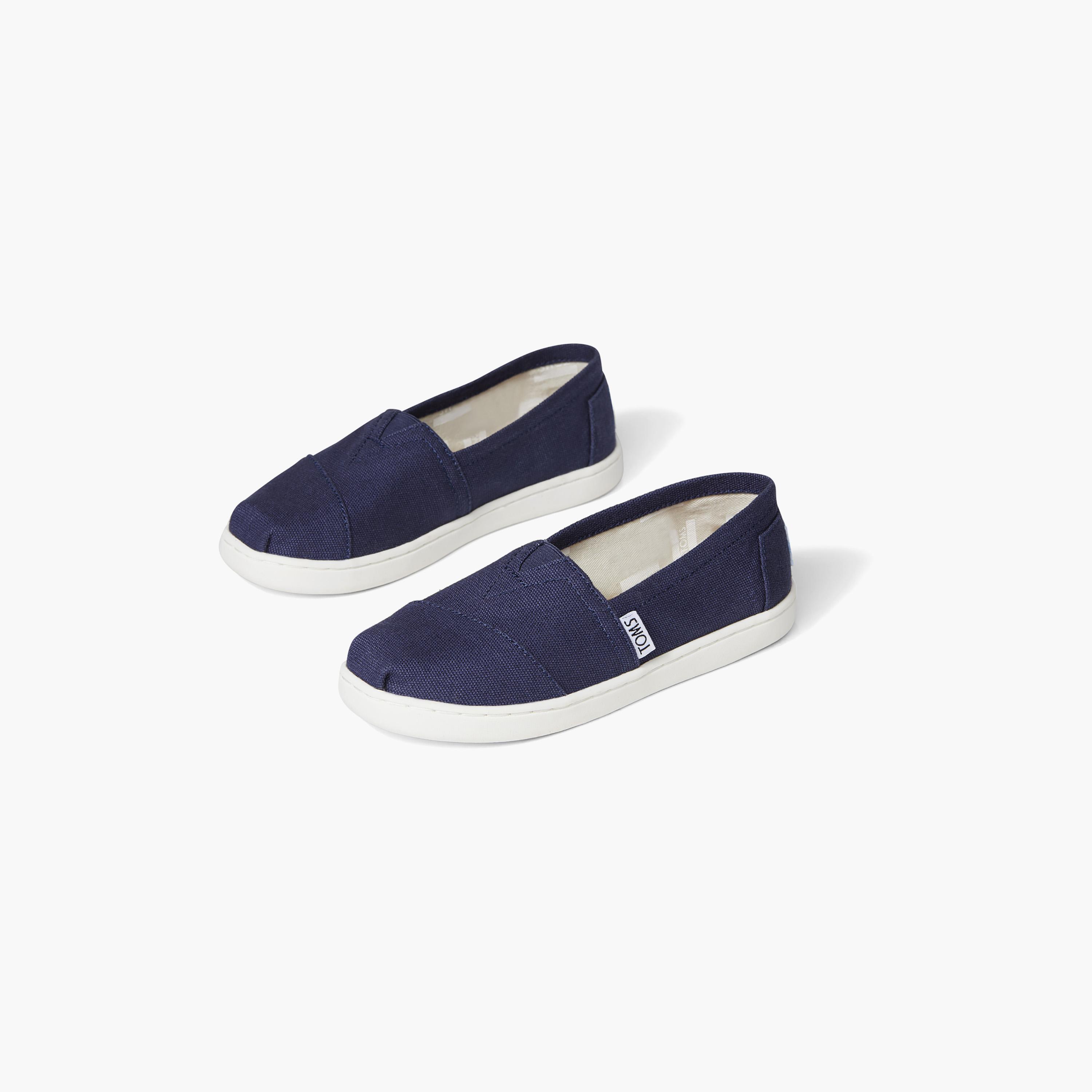 Boys navy toms hotsell