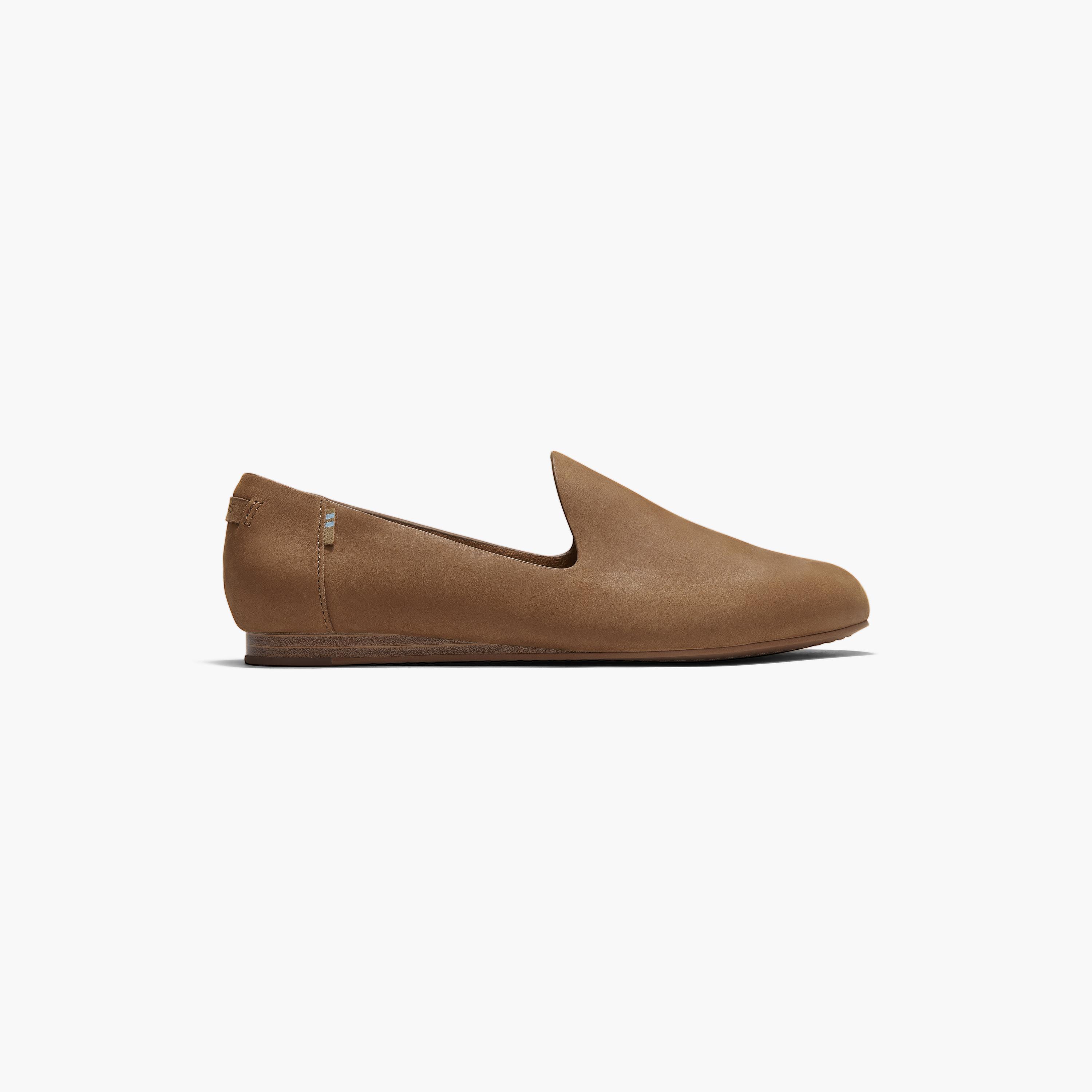 Toms Women's Tan Oiled Nubuck Darcy Flat Pointed Toe Ballerinas 10015798-women-shoes-ballerinas-image-2