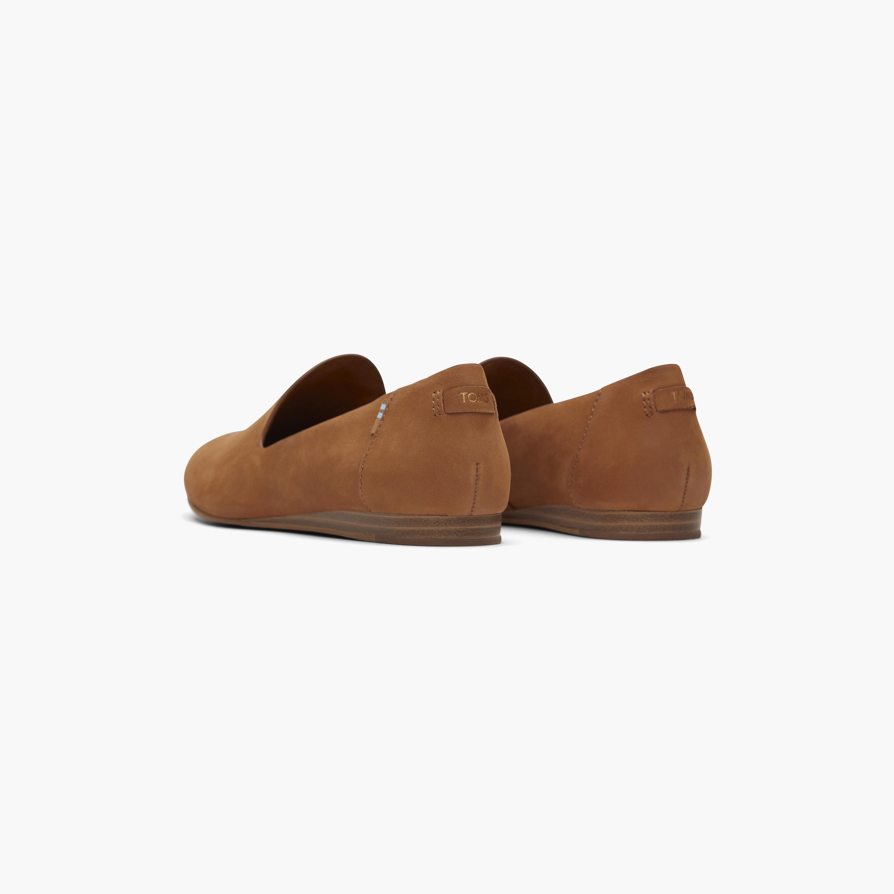 Toms Women's Tan Oiled Nubuck Darcy Flat Pointed Toe Ballerinas 10015798-women-shoes-ballerinas-image-4
