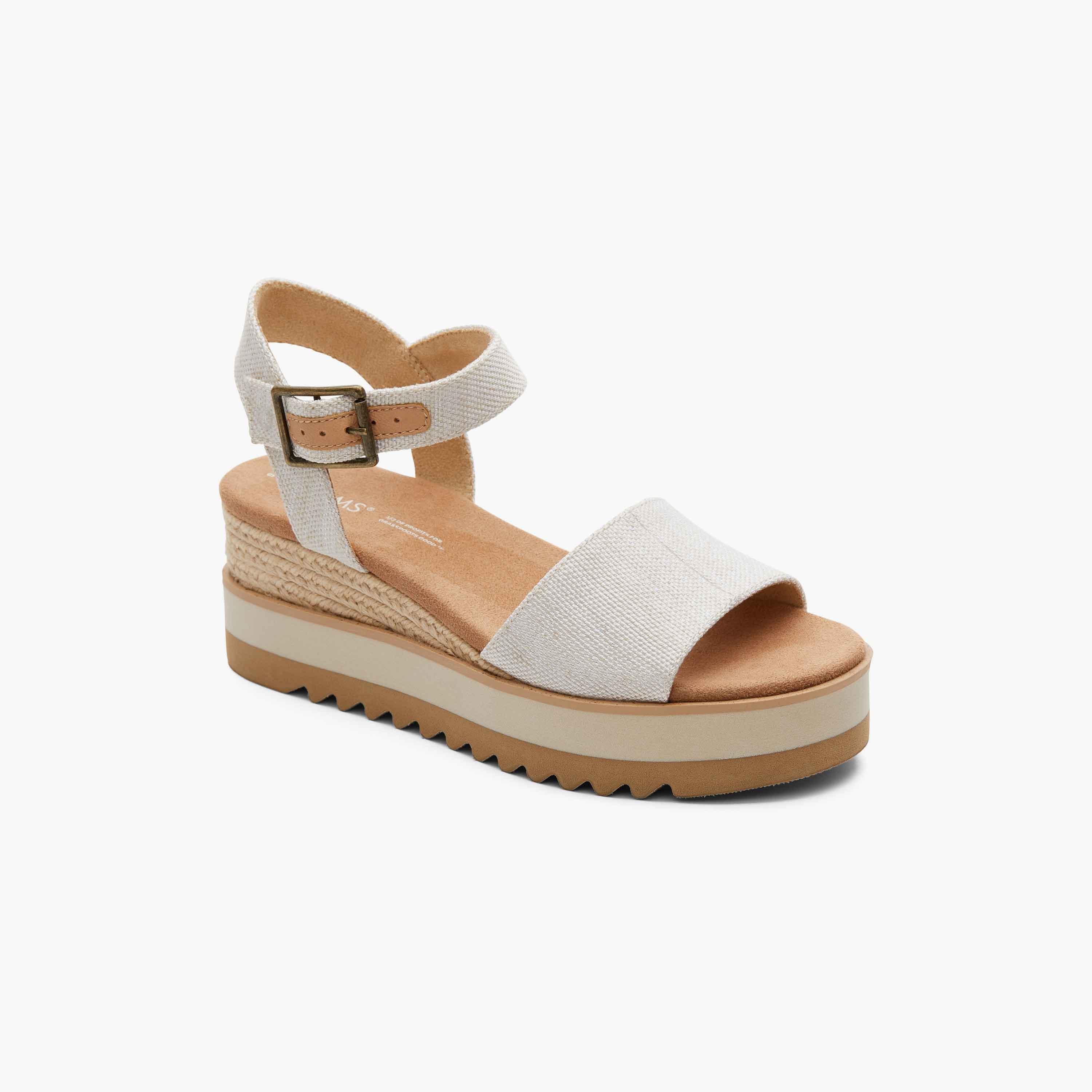 Toms Diana Women's Wedge Heel Sandals with Buckle Closure-women-shoes-heels-image-2
