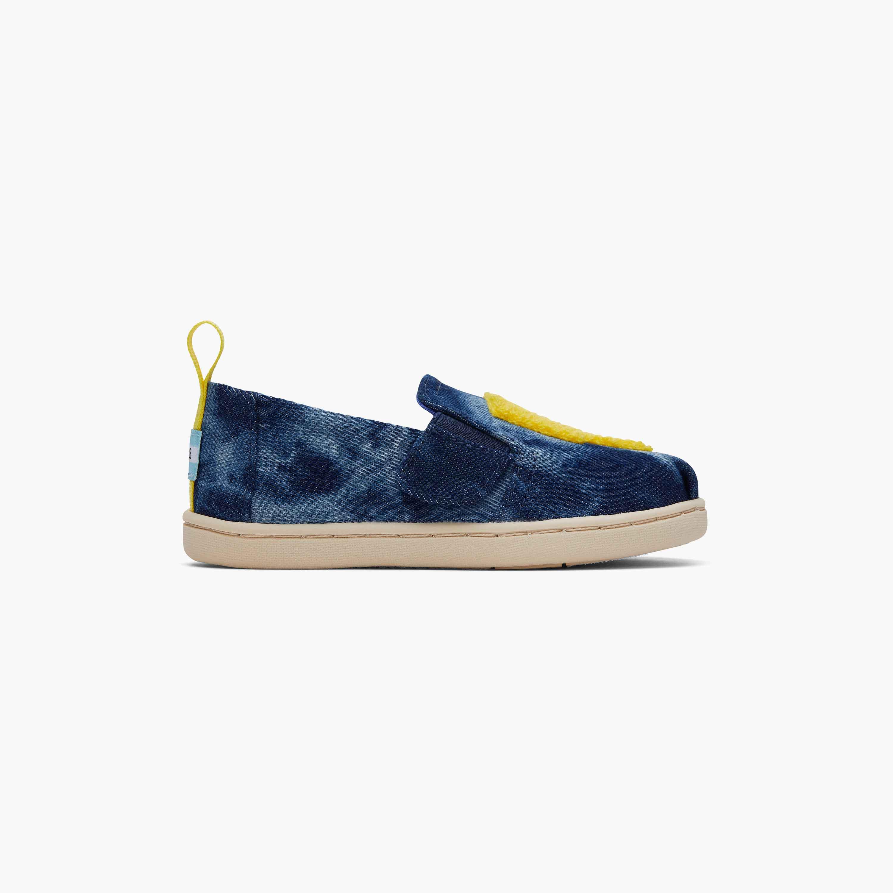Toms Alpargata Twin Gore Kids Tie & Dye Espadrilles with Fur Detail -boys-shoes-loafers-image-3