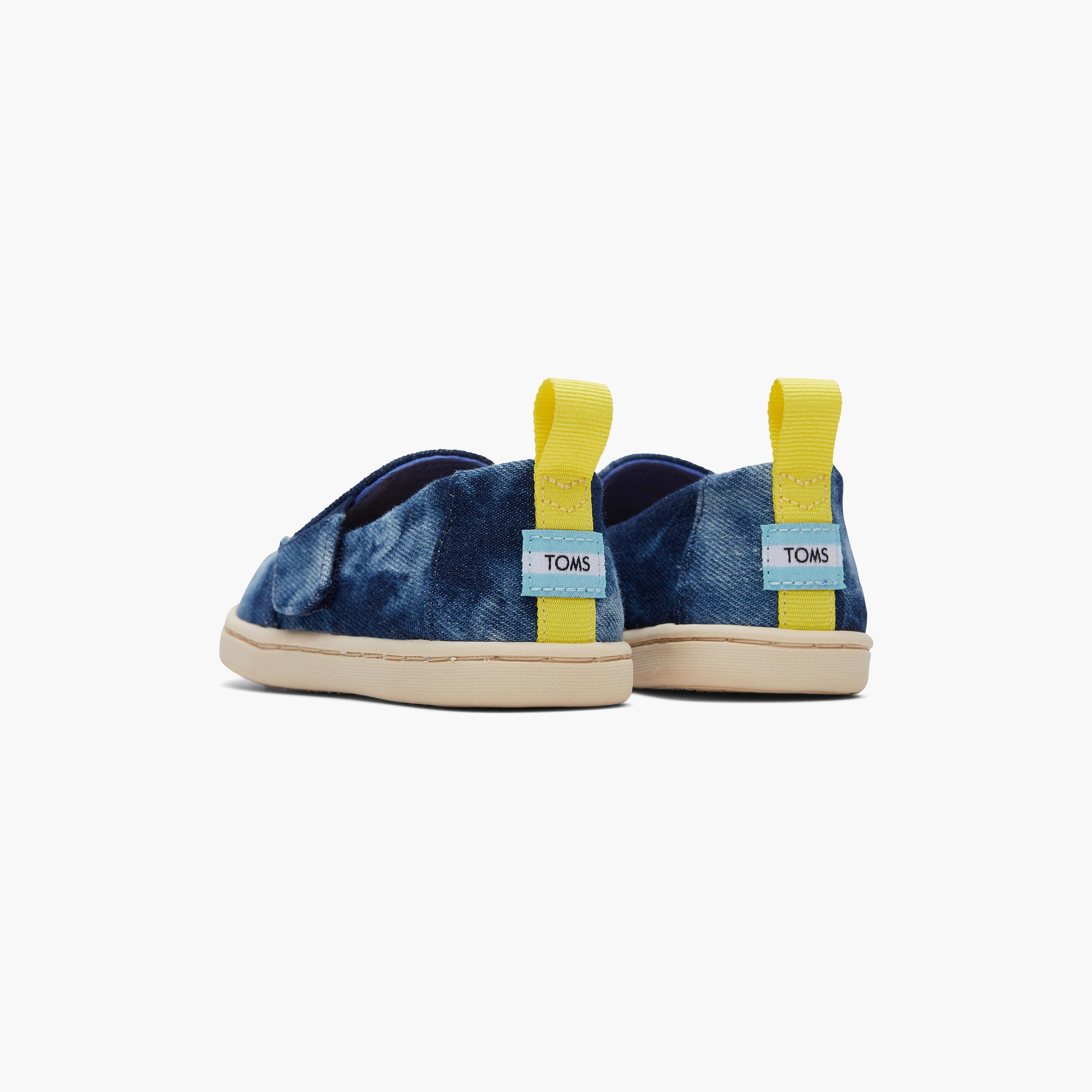 Toms Alpargata Twin Gore Kids Tie & Dye Espadrilles with Fur Detail -boys-shoes-loafers-image-4