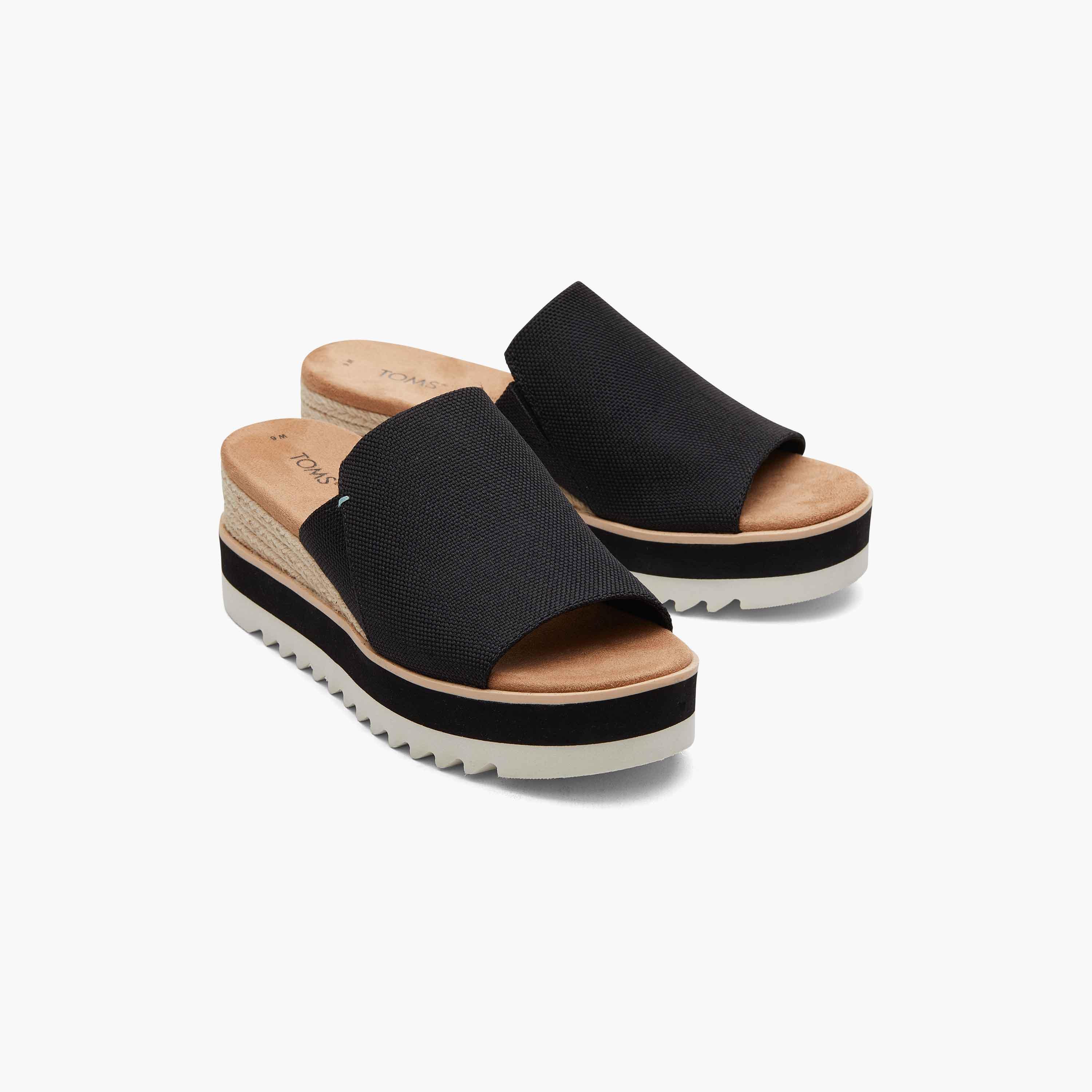 Toms Diana Women's Textured Open Toe Wedges-women-shoes-heels-image-1