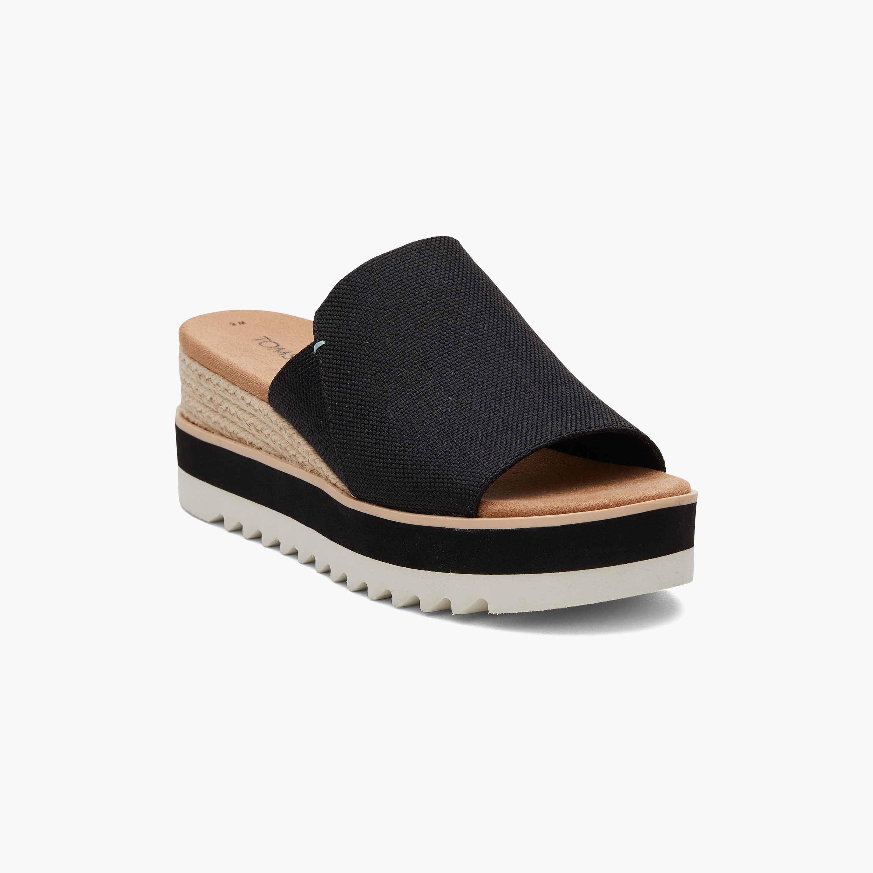 Toms Diana Women's Textured Open Toe Wedges-women-shoes-heels-image-2