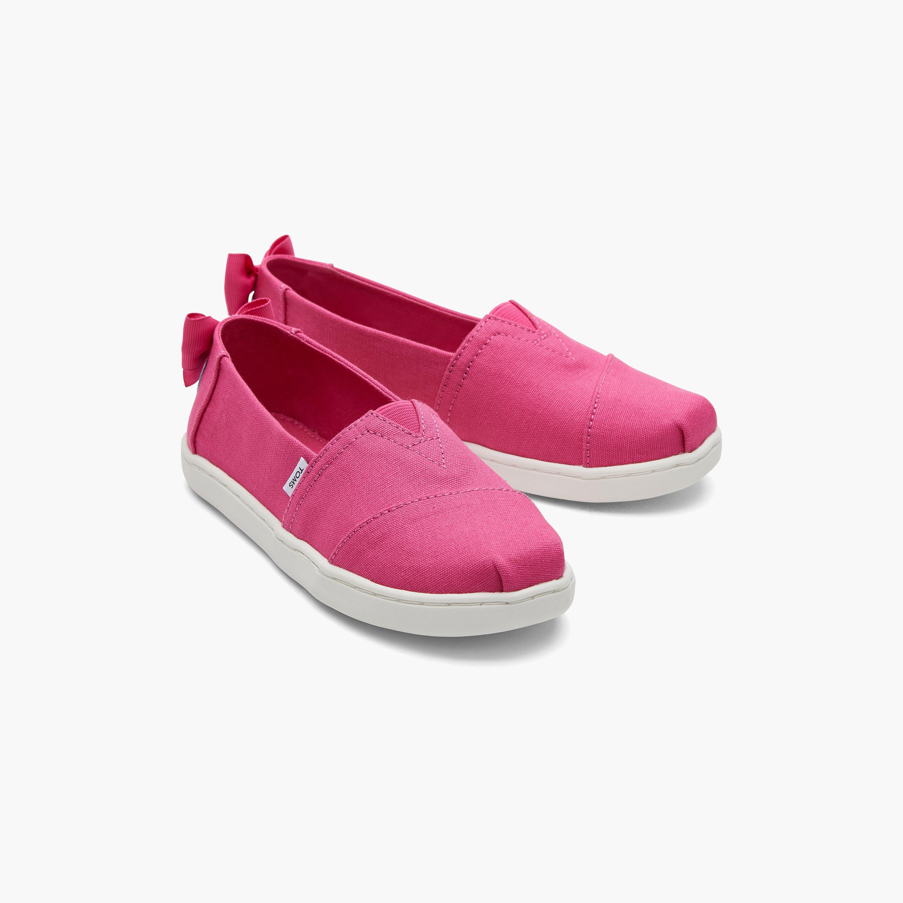 حذاء اسبادريل للأطفال من تومز البارجاتا بمنسوج مع مزين بفيونكة خلفية -girls-shoes-loafers-image-1