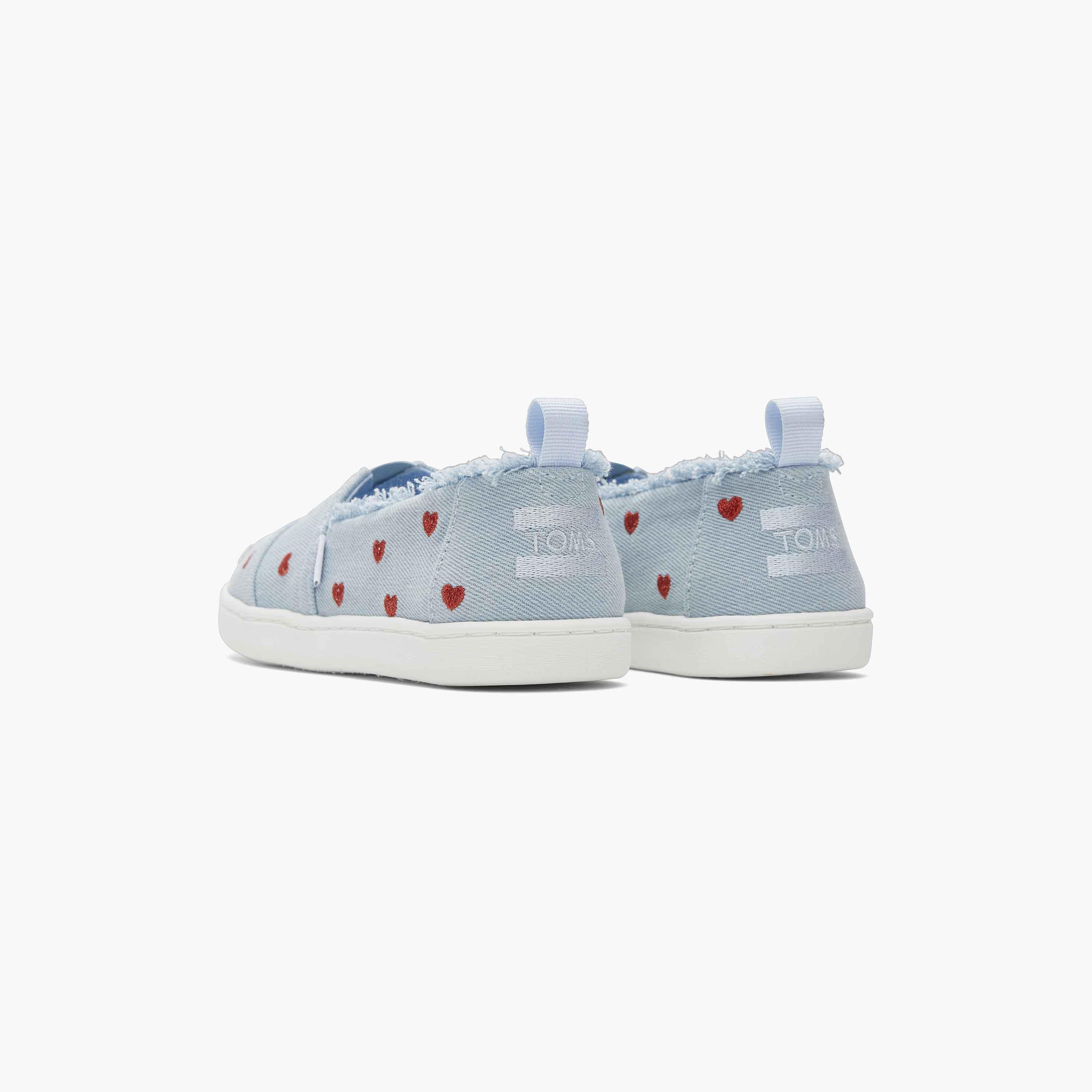 حذاء إسبادريل من تومز البارجاتا للأطفال من الدنيم المغسول والقلوب المطرزة-girls-shoes-loafers-image-5