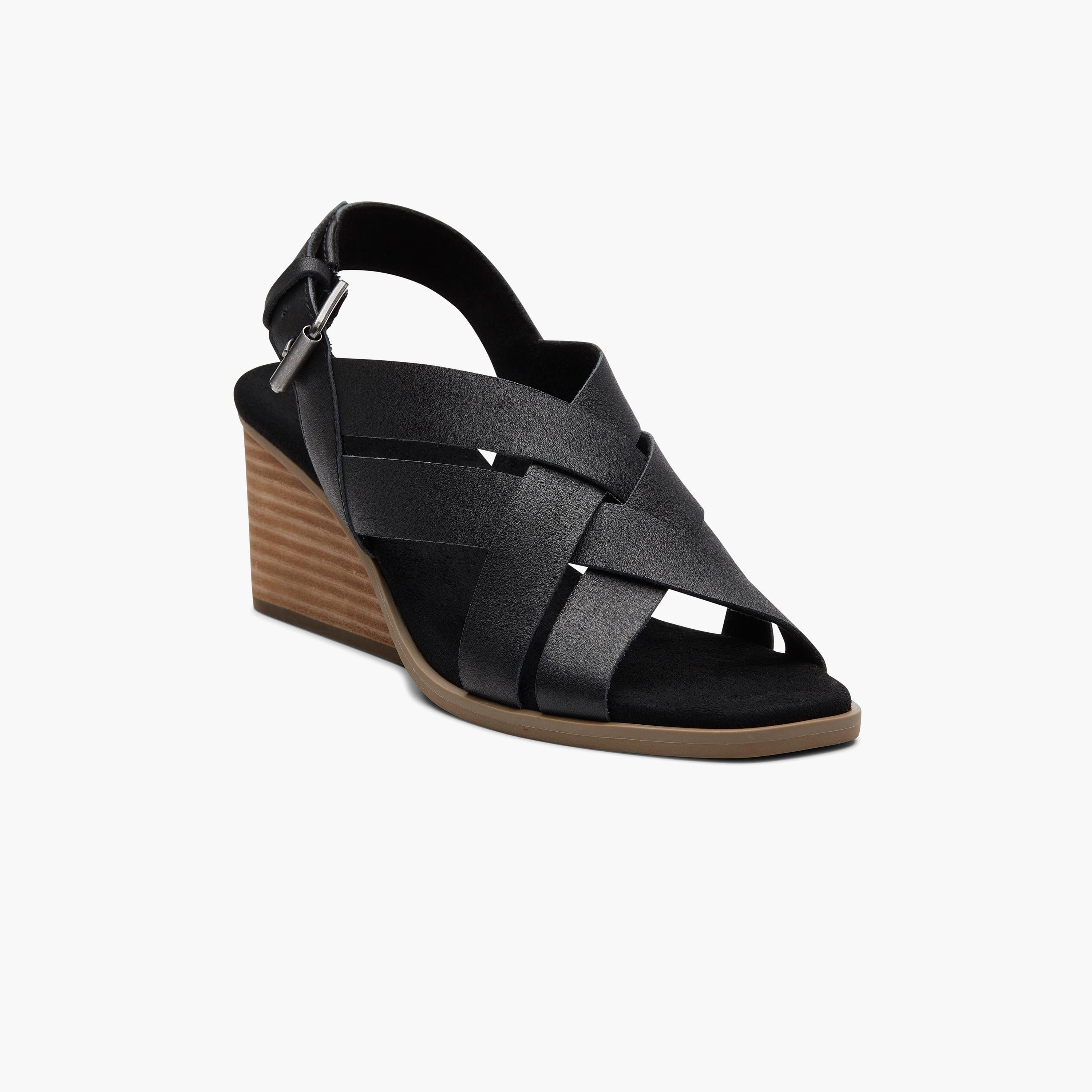 تومز- صندل غريسي ويدج بحزام وإبزيم للنساء | 10020778-women-shoes-heels-image-4