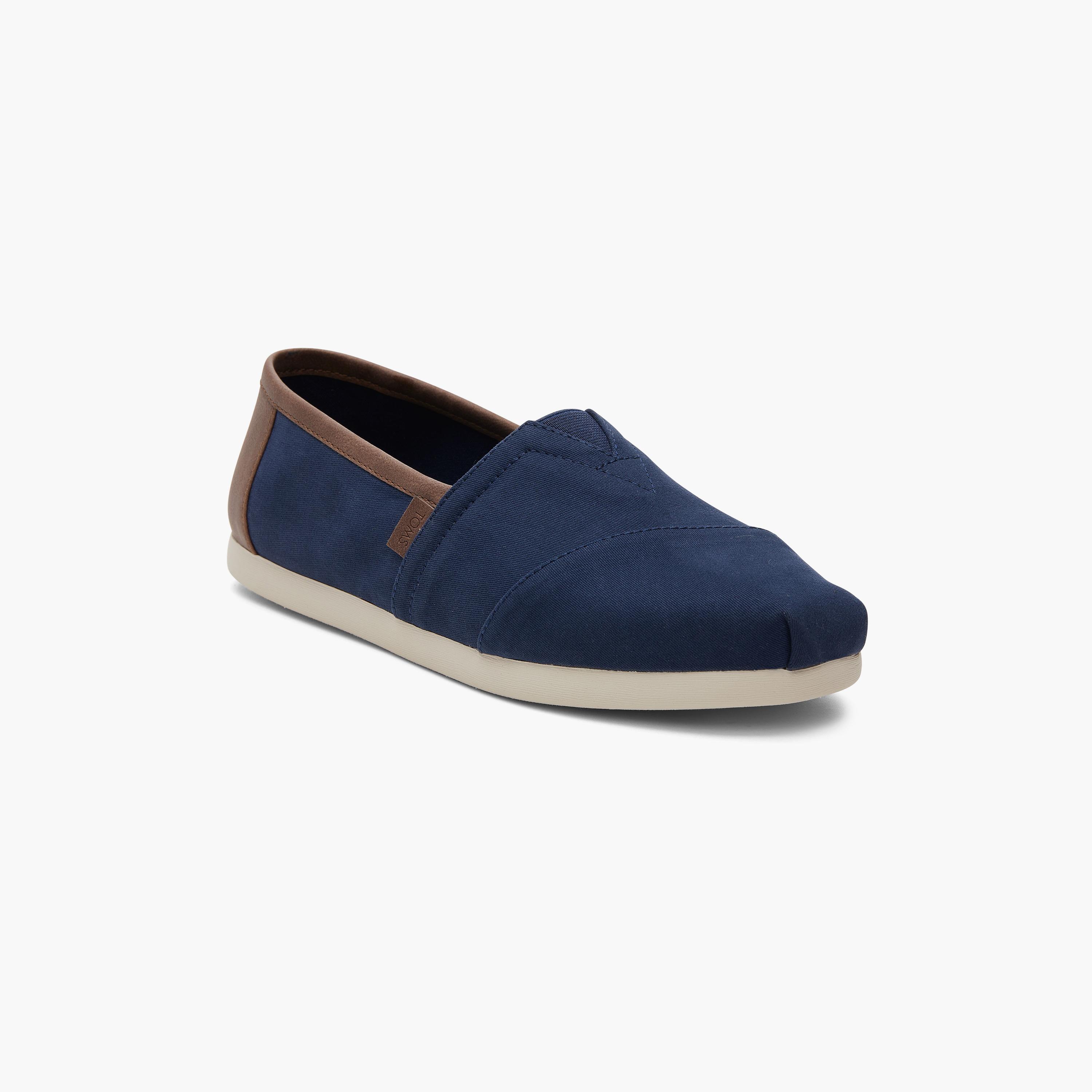 Toms Men's Brushed Twill Tan Synthetic Trim Alpargata Espadrilles 10020866-men-shoes-loafersandmoccasins-image-3