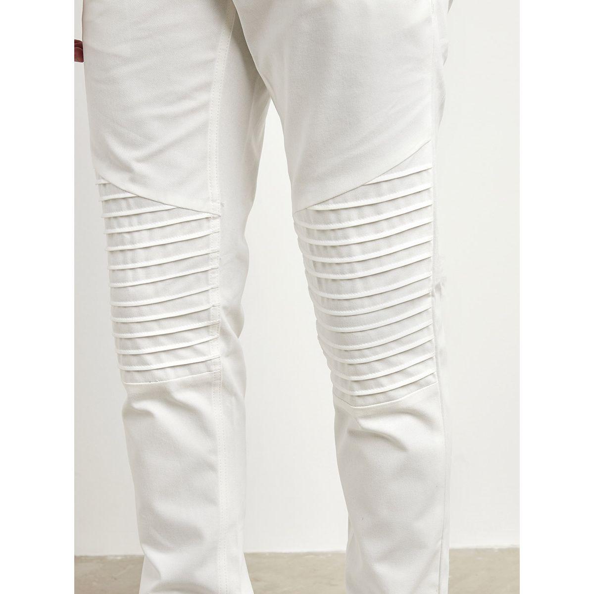 Styli Slim Fit Plain Chinos with Biker Detail-men-clothing-bottoms-trousersandchinos-chinos-image-4