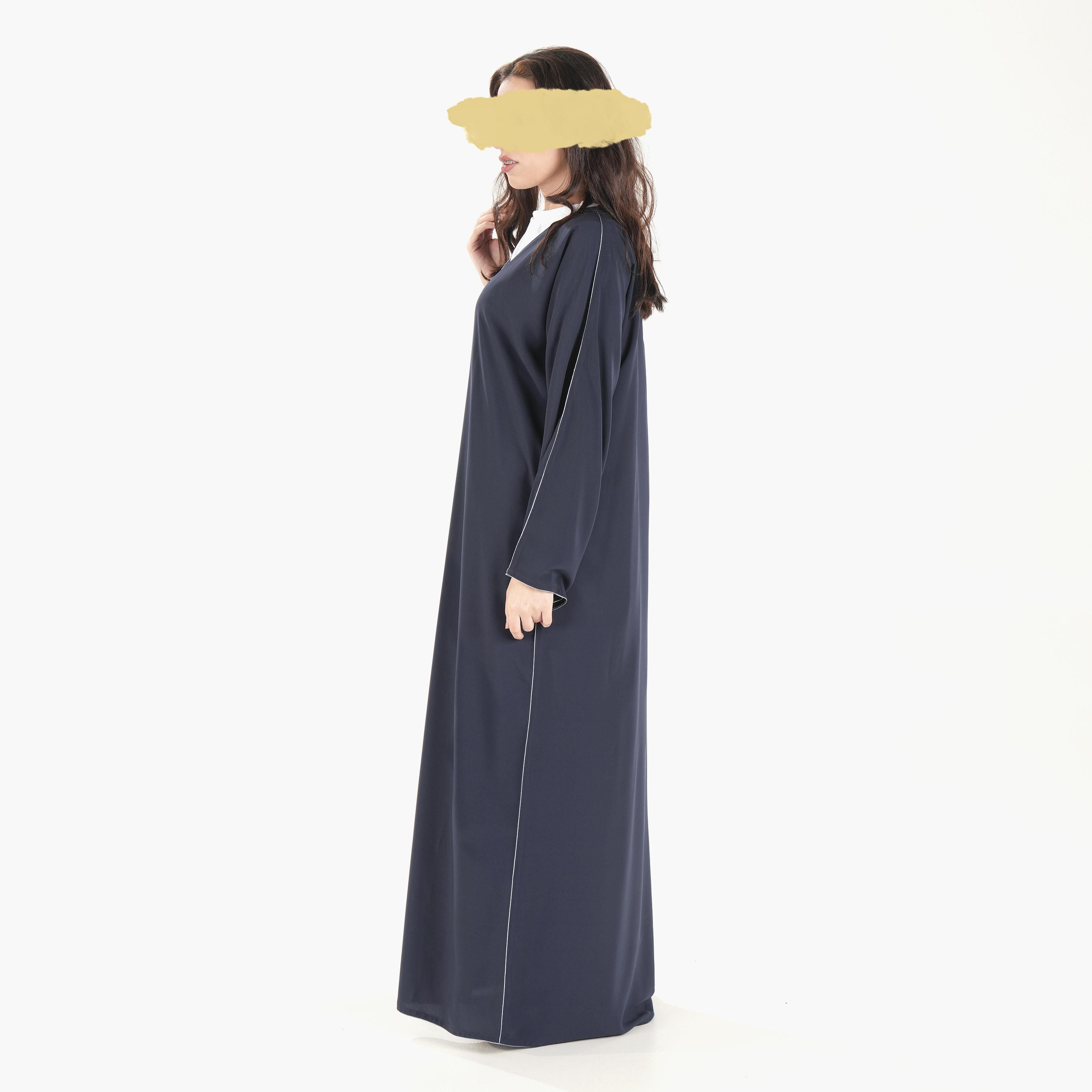 Ramshaa Piping Detail Abaya with Hijab-women-arabicclothing-abayas-image-3