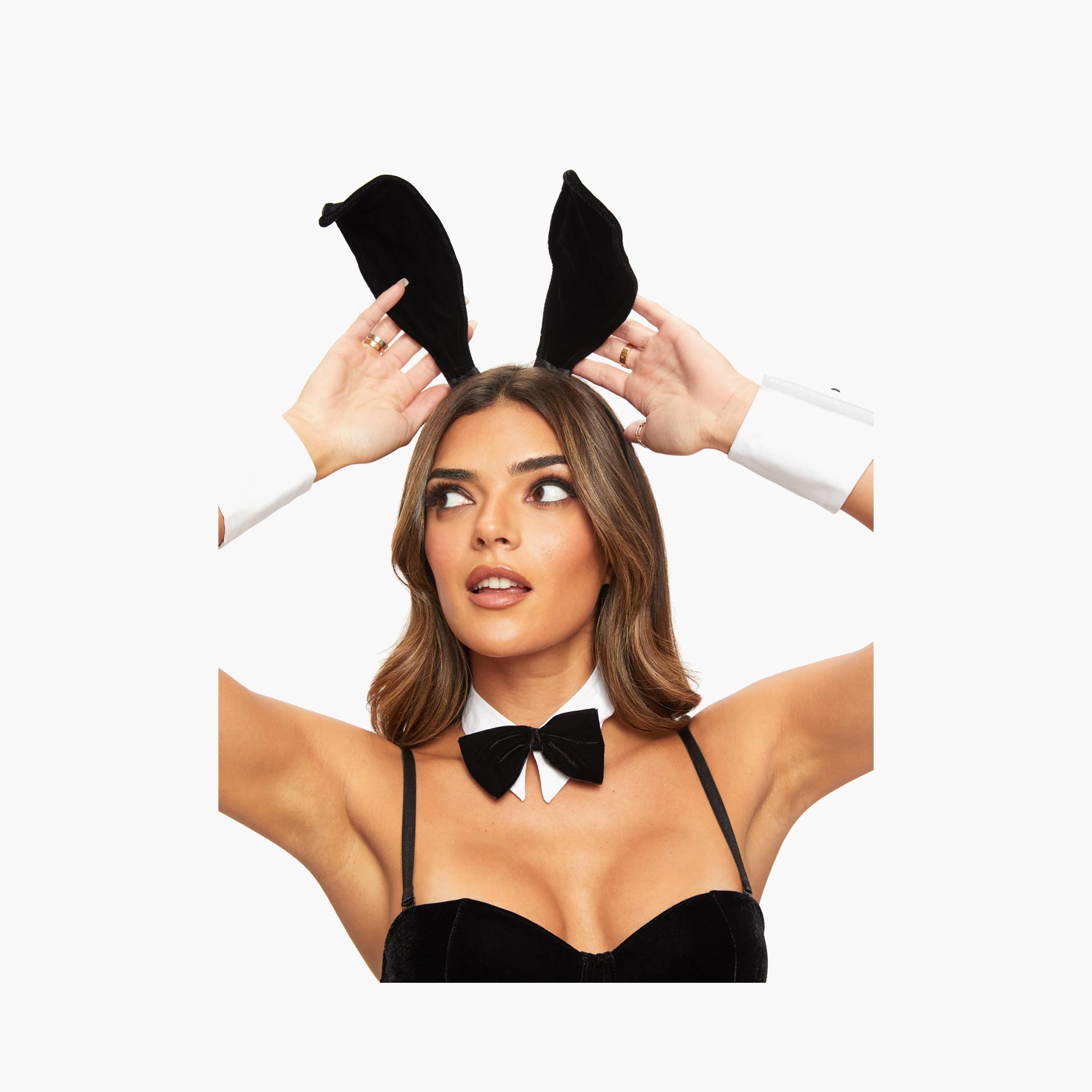 Ann Summers Black Women's Tuxedo Bunny Outfit-women-clothing-lingerie-babydollsandbodysuits-image-2