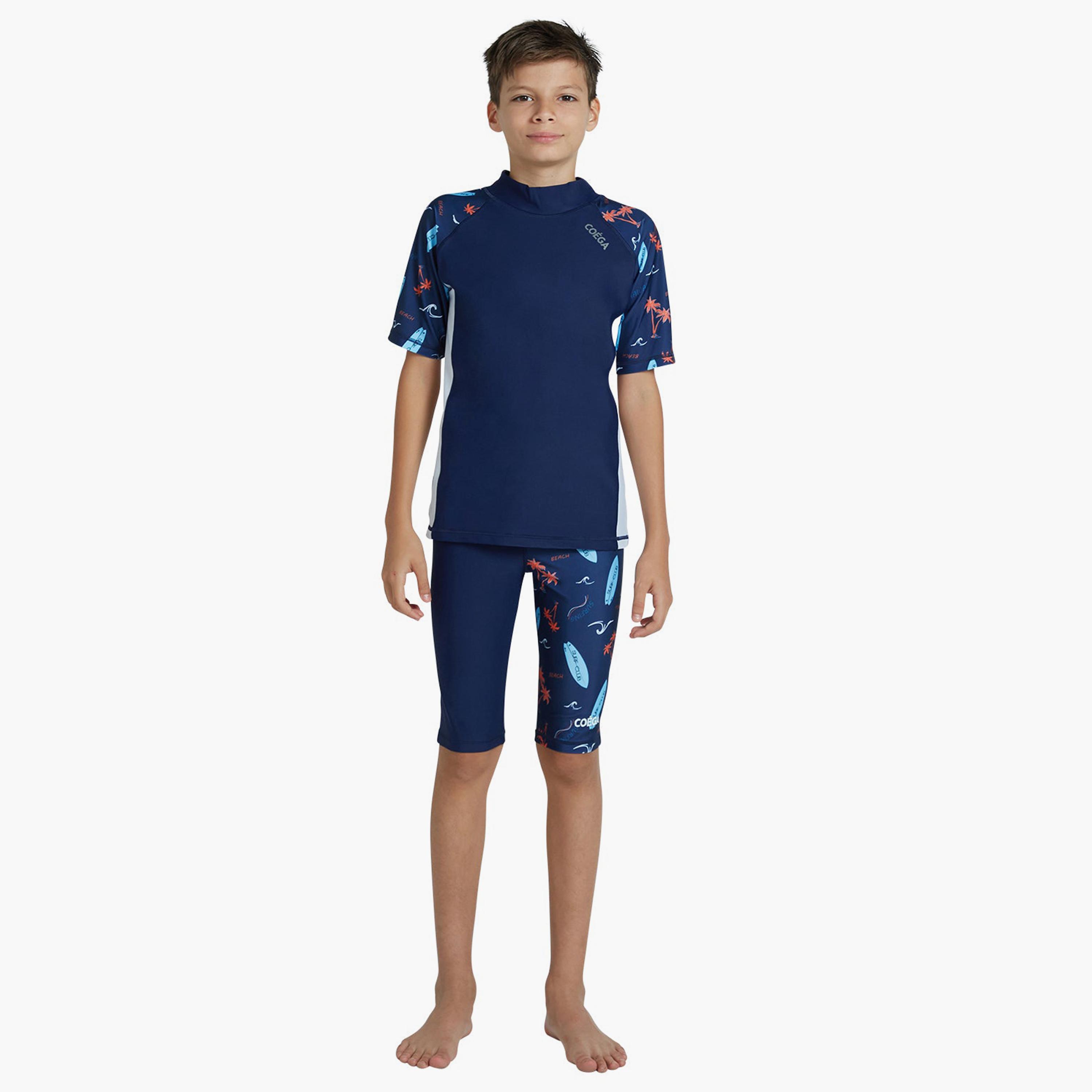 كويغا - قميص واقي من الشمس بأكمام قصيرة للأولاد، أزرق اللون-boys-clothing-sportswear-swimwear-image-4