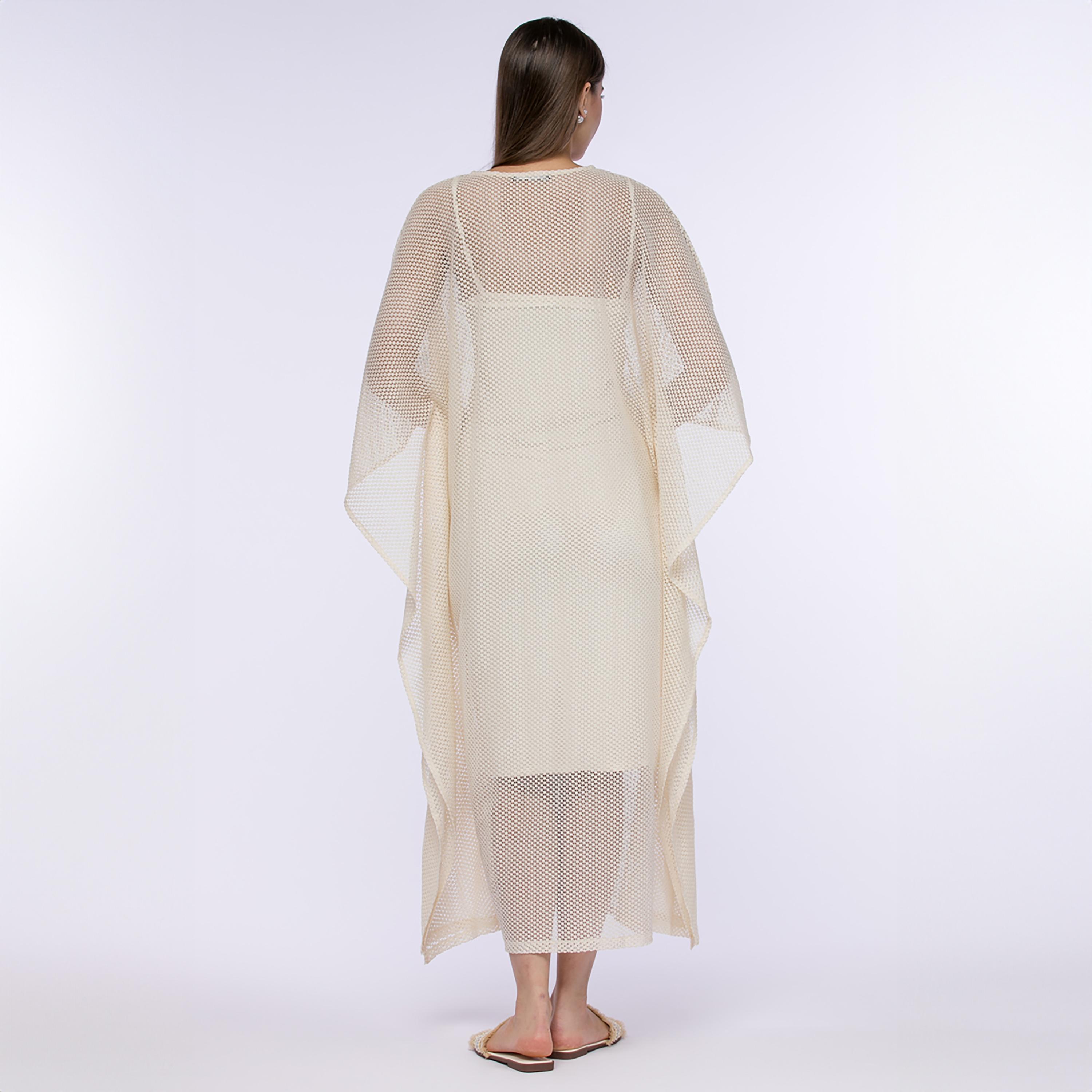 Rina Mesh Dress V-Neck Midi Dress-women-clothing-dresses-image-3