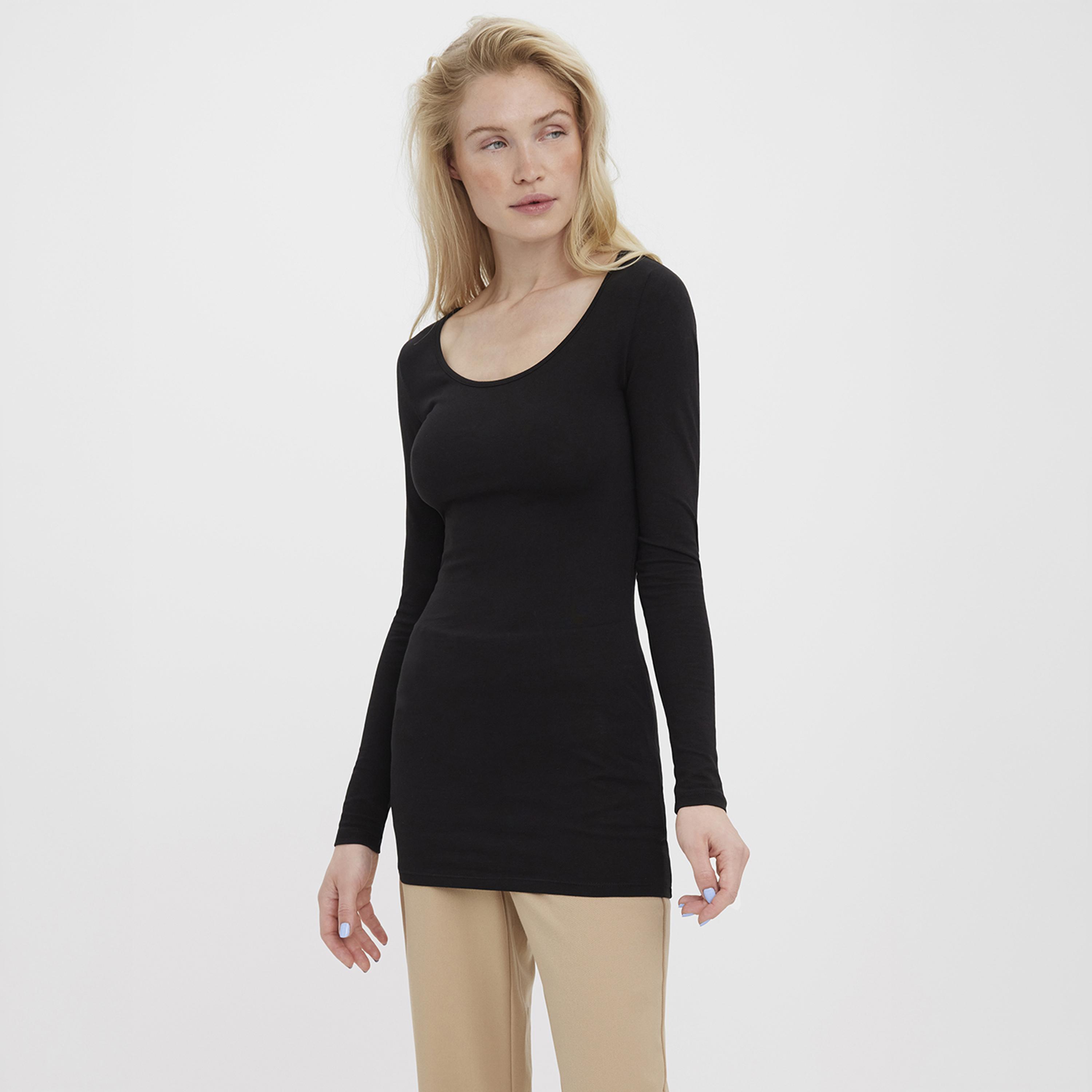 بلوزة نسائية بياقة "سكوب" واسعة من فيرو مودا-women-clothing-shirtsandblouses-blouses-image-5