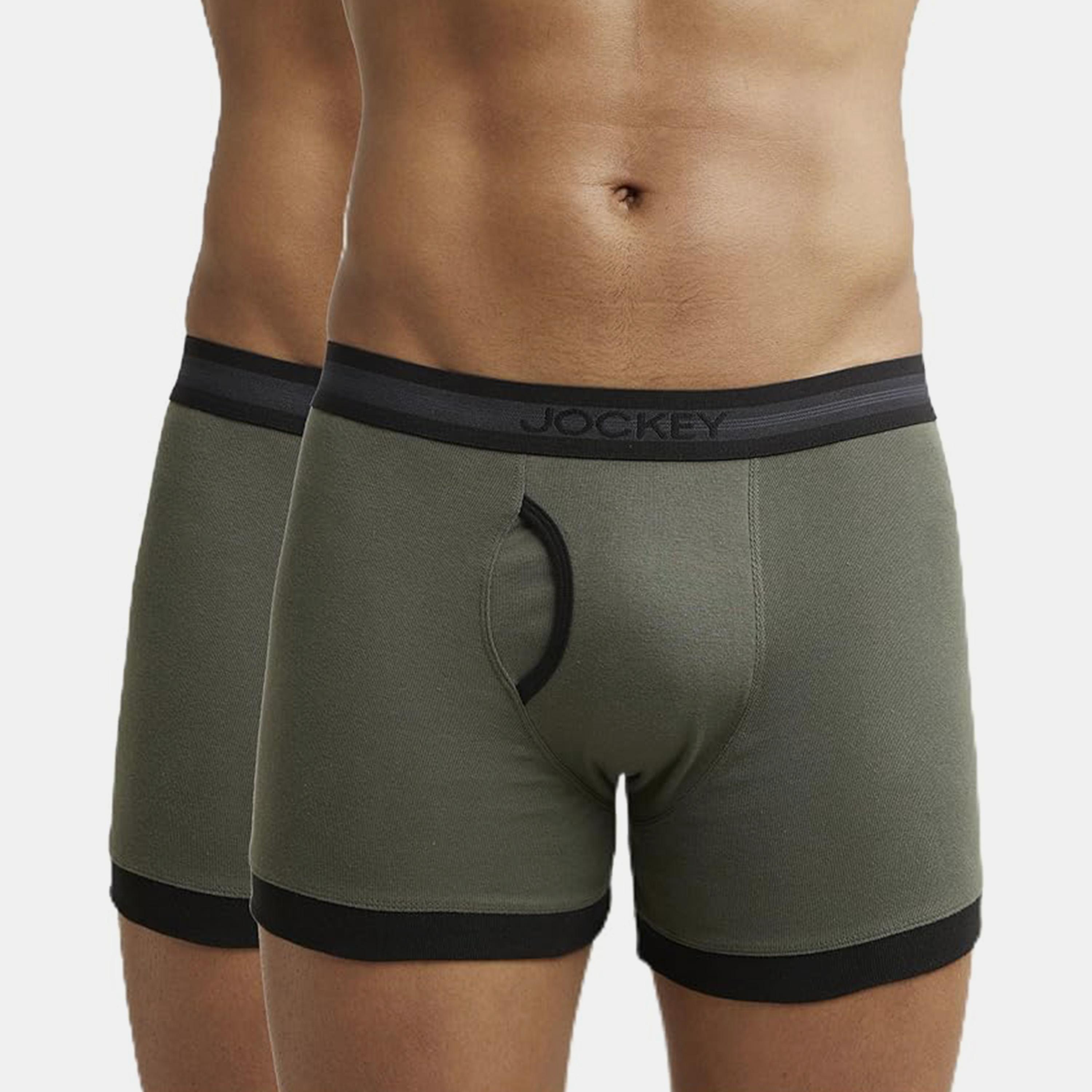 سراويل داخلية ترانك عصرية متنوعة للرجال عبوة من قطعتين إيلانس من جوكي-men-clothing-innerwear-underwear-image-1