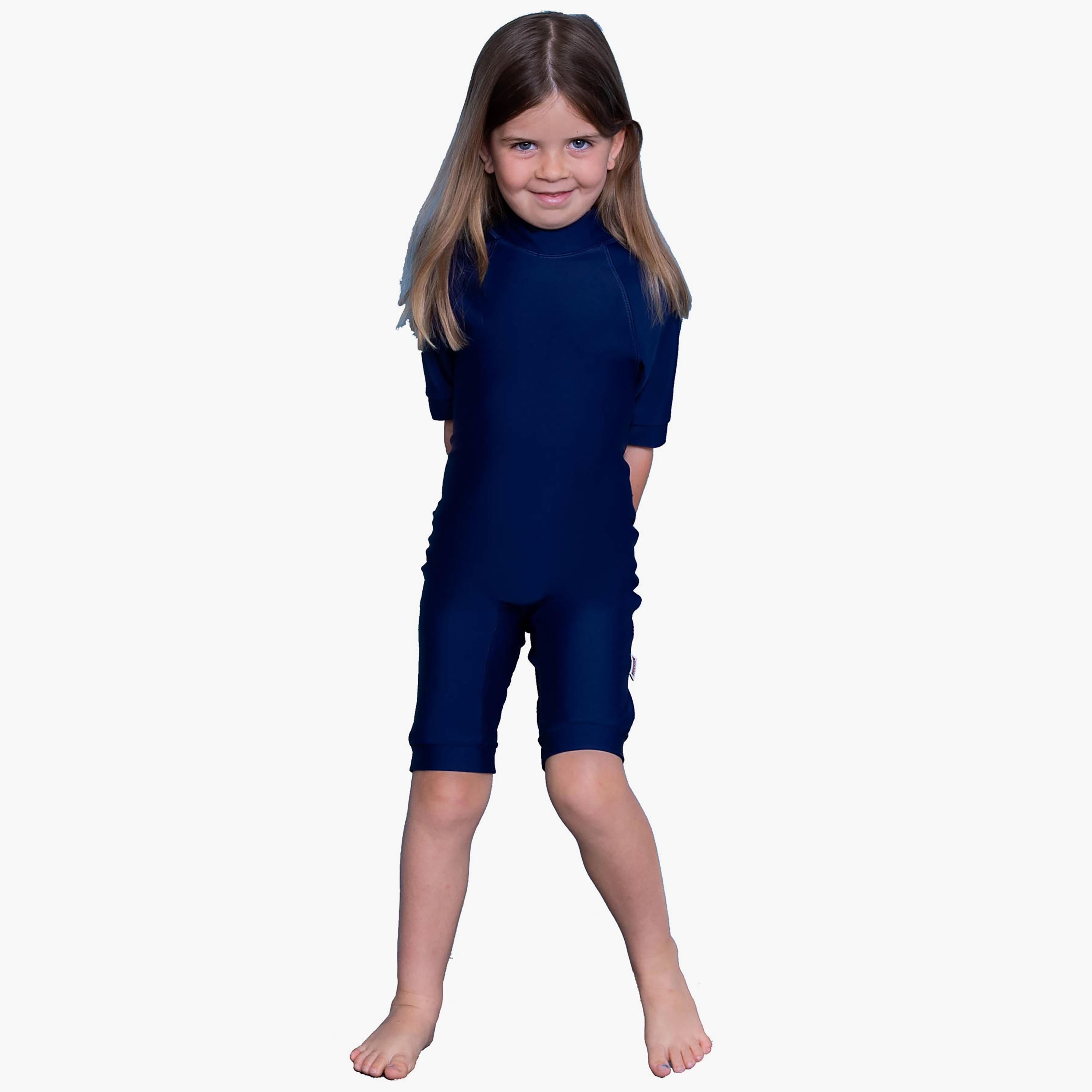 COEGA Sunwear Unisex Kids 1 Piece Suit, Navy-sports-gear-swimming-boy-image-1