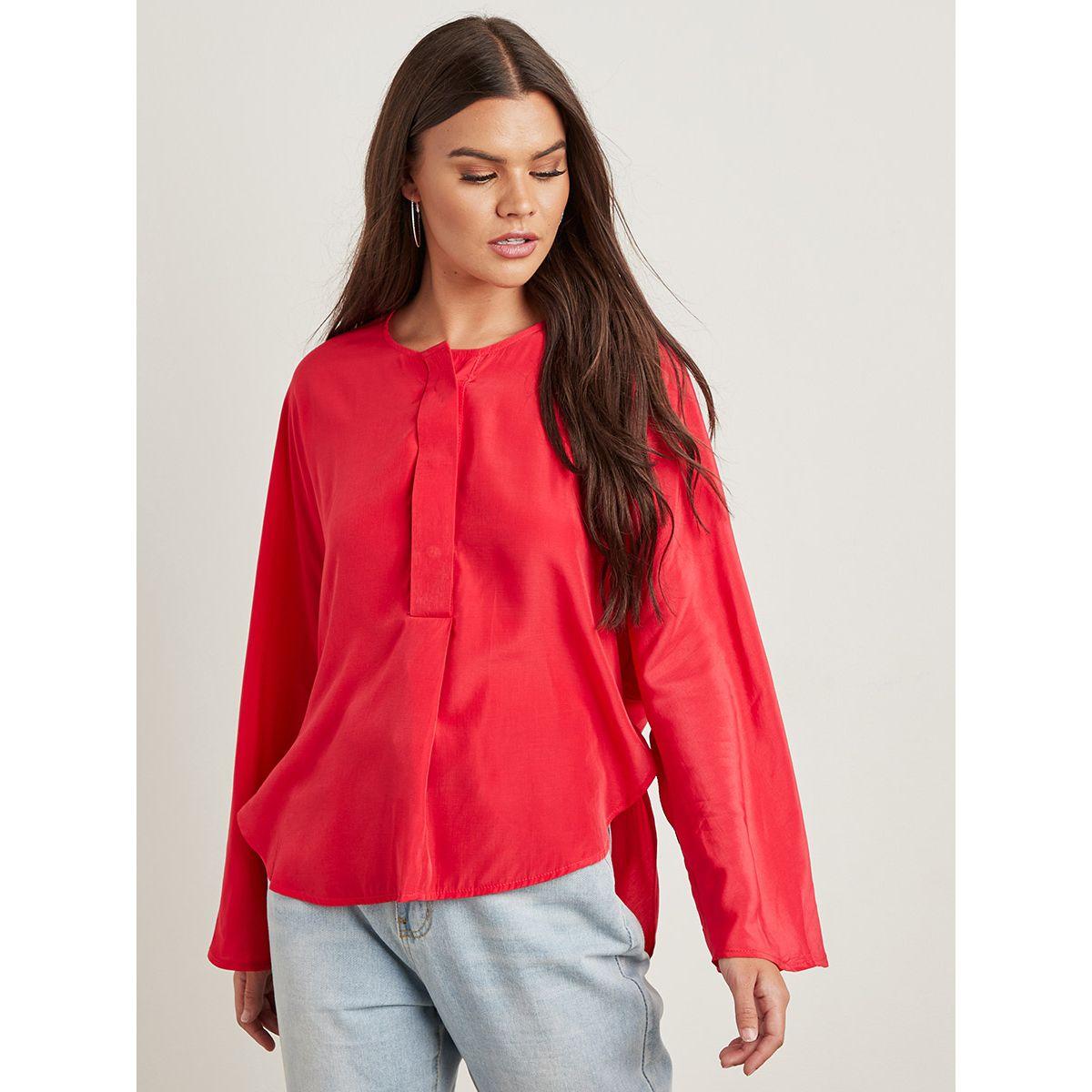 Styli Gathered Back Detail Oversized Fit Tunic Top-women-clothing-shirtsandblouses-blouses-image-1